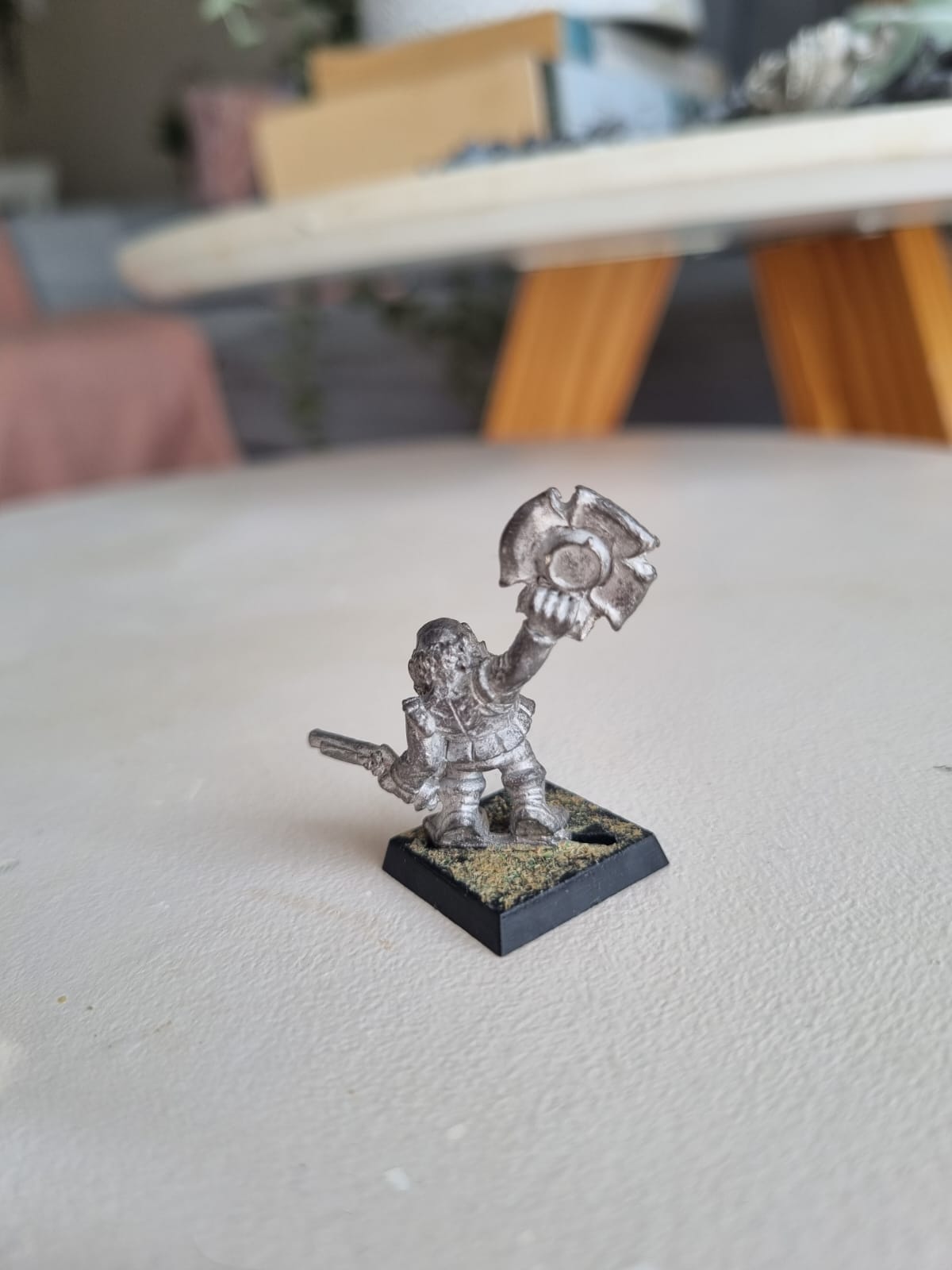 Marauder Dwarf MM15/2c With Pistol, Hat Raised Citadel 1991 Warriors Dwarfs