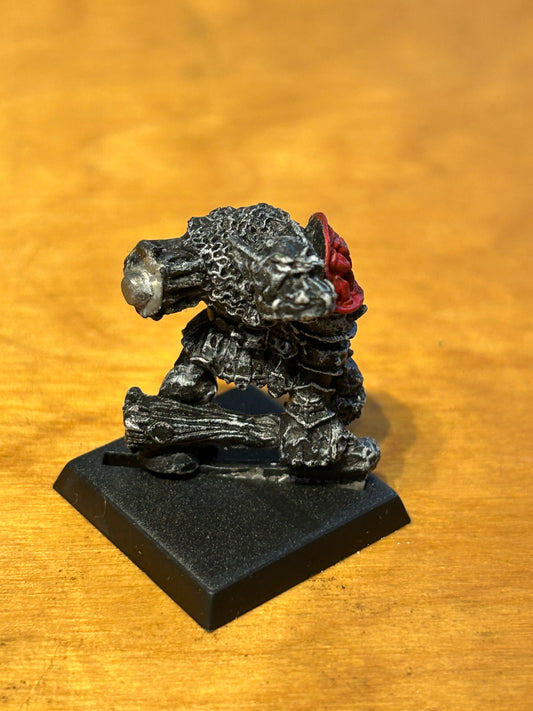 "Bigmouth Blaccug Bonesnapper" 0510 Orc Champion Metal Citadel Oldhammer