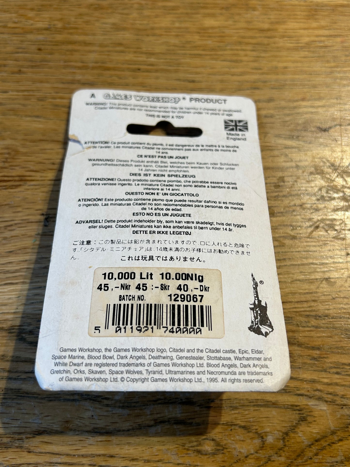 Warhammer Bretonnian Knight Errant Blister BNIB