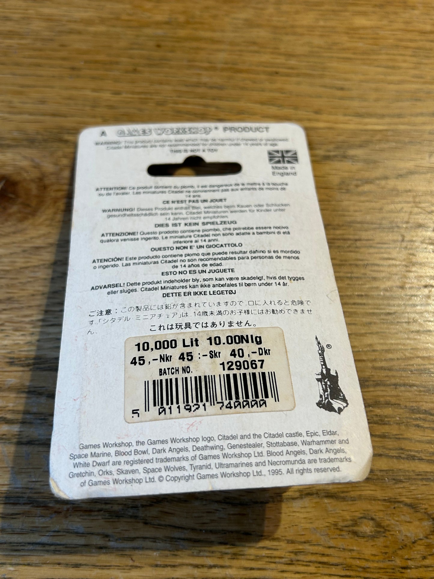Warhammer Bretonnian Knight Errant Blister BNIB