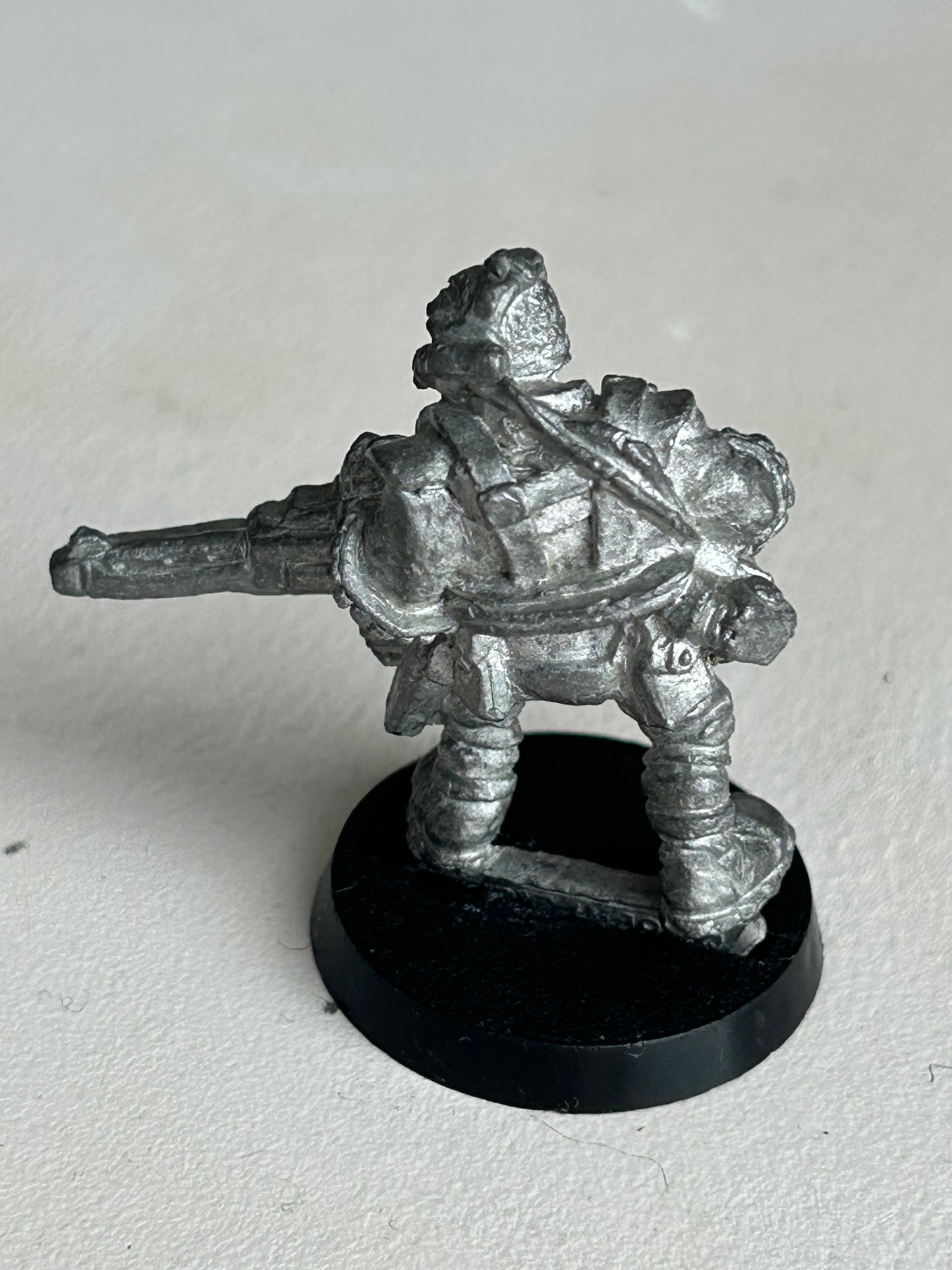 Warhammer 40k MERCENARY CHAINSAW WARRIOR w. REAPER GUN Metal Citadel 80s RT