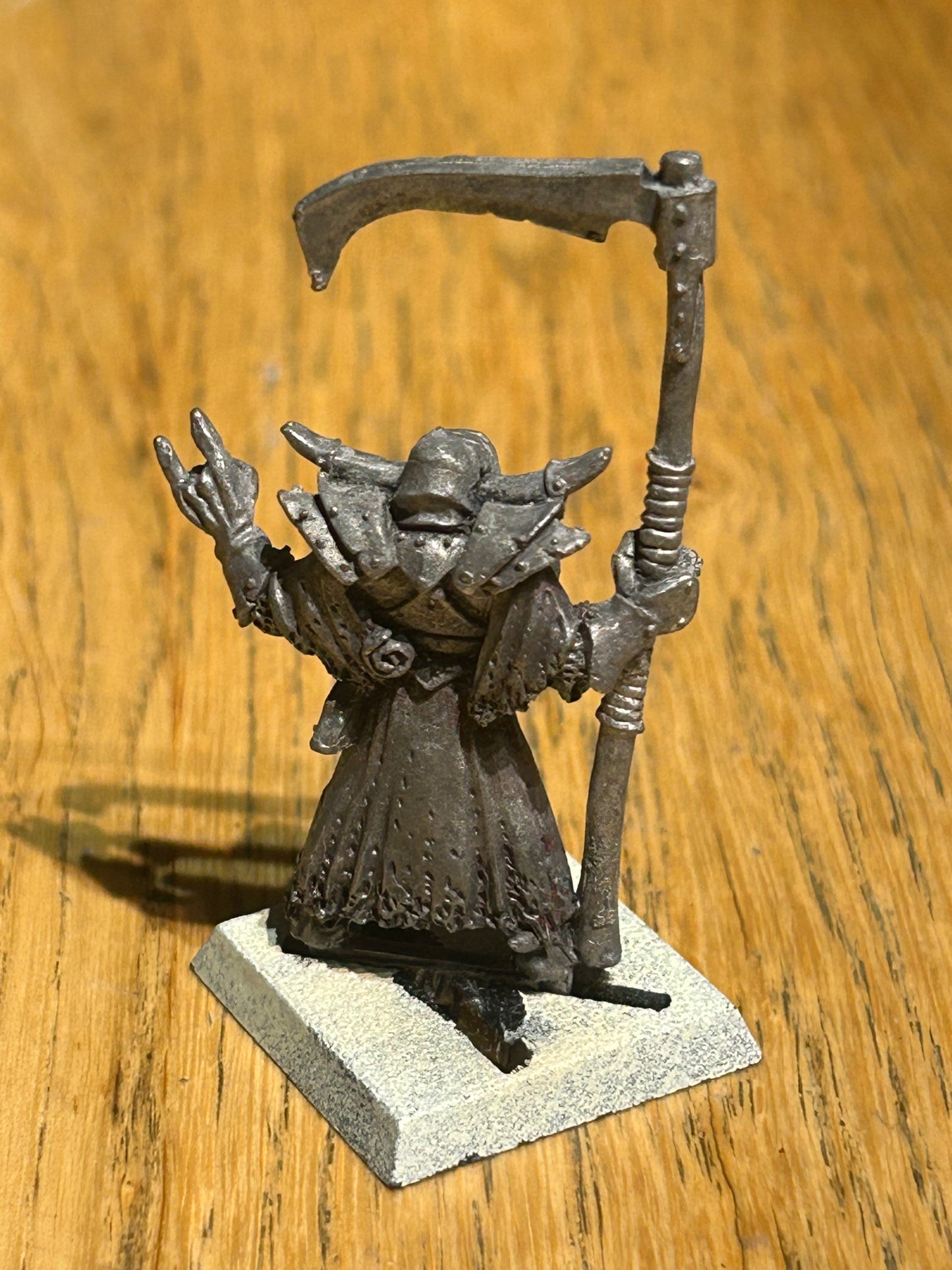 Citadel Warhammer fantasy Realm Of Chaos Warrior Champion w/ Scythe 80s Citadel Metal