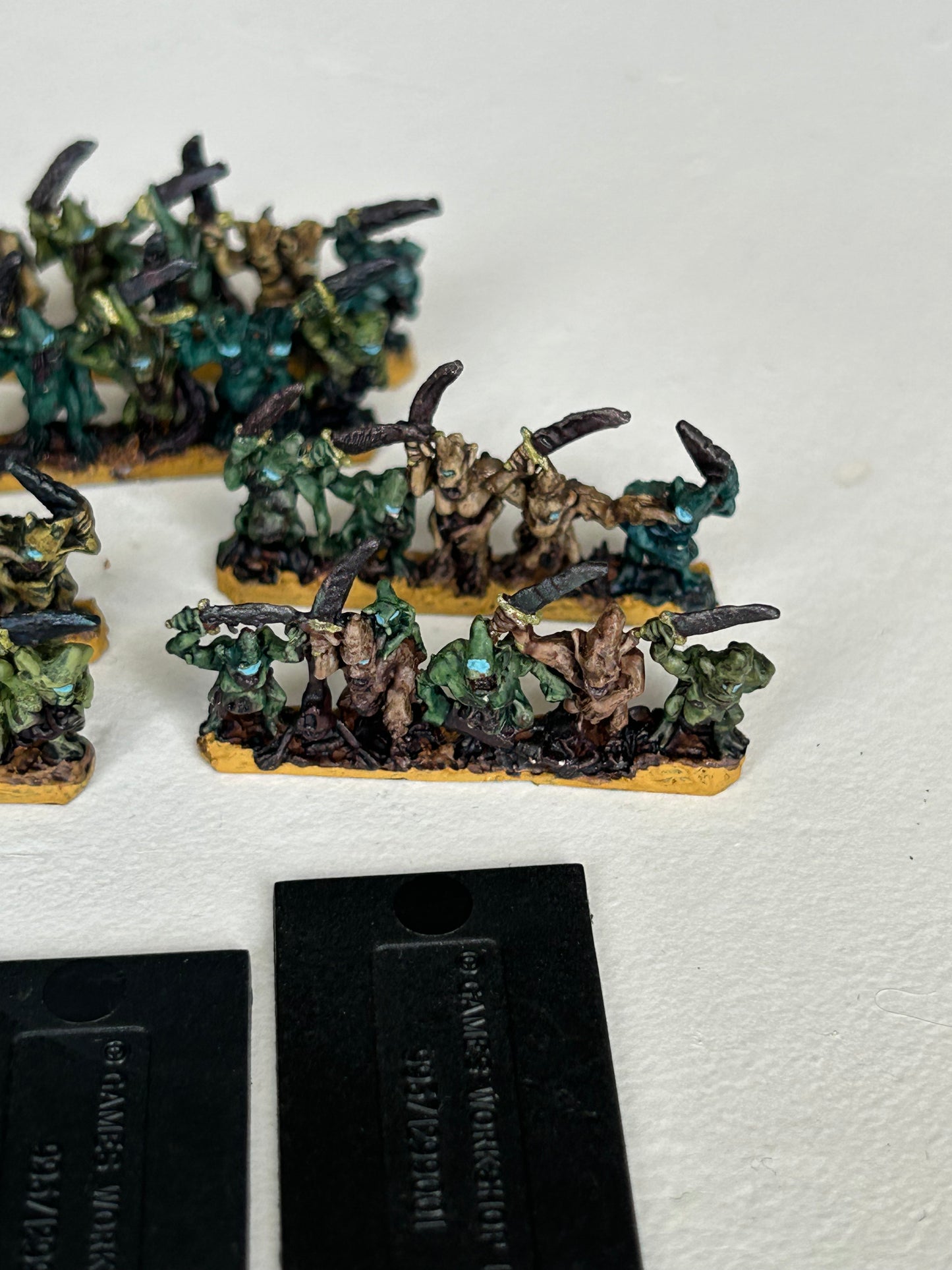 Vintage Warmaster Chaos 'Daemon Horde of Nurgle' Plaguebearers 10mm Metal 3 bases worth