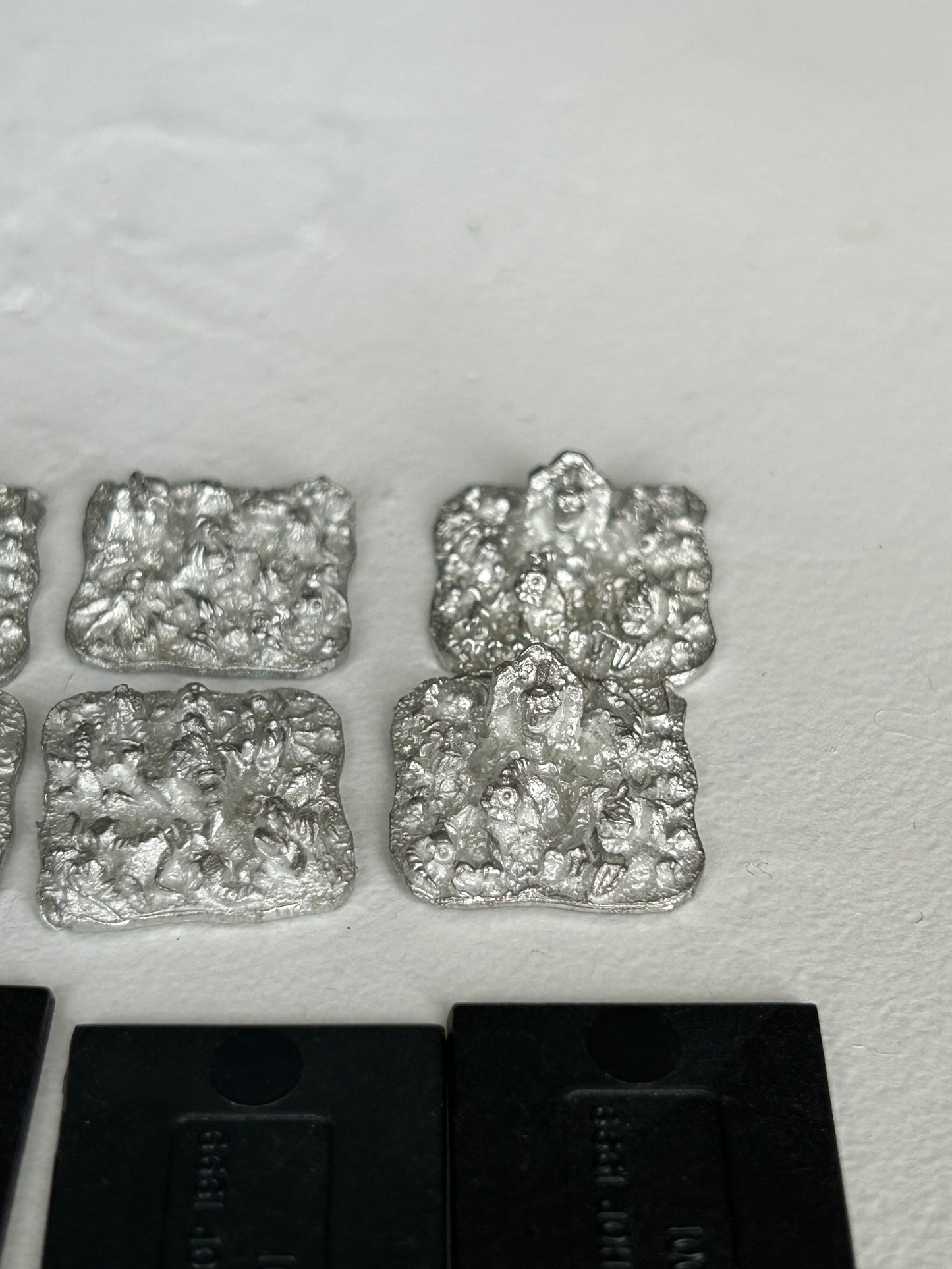 Unpainted Warmaster nurgling horde (3 bases worth)