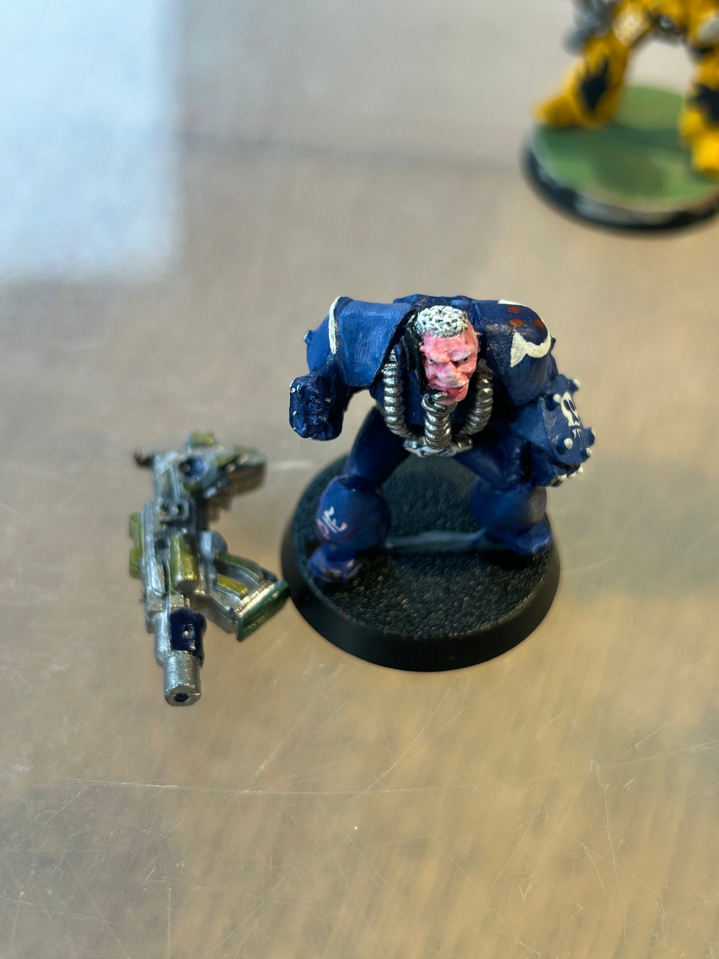 40k Space Marine Heavy Weapon Devastator with heavy bolter Rogue Trader metal RT103 (05)