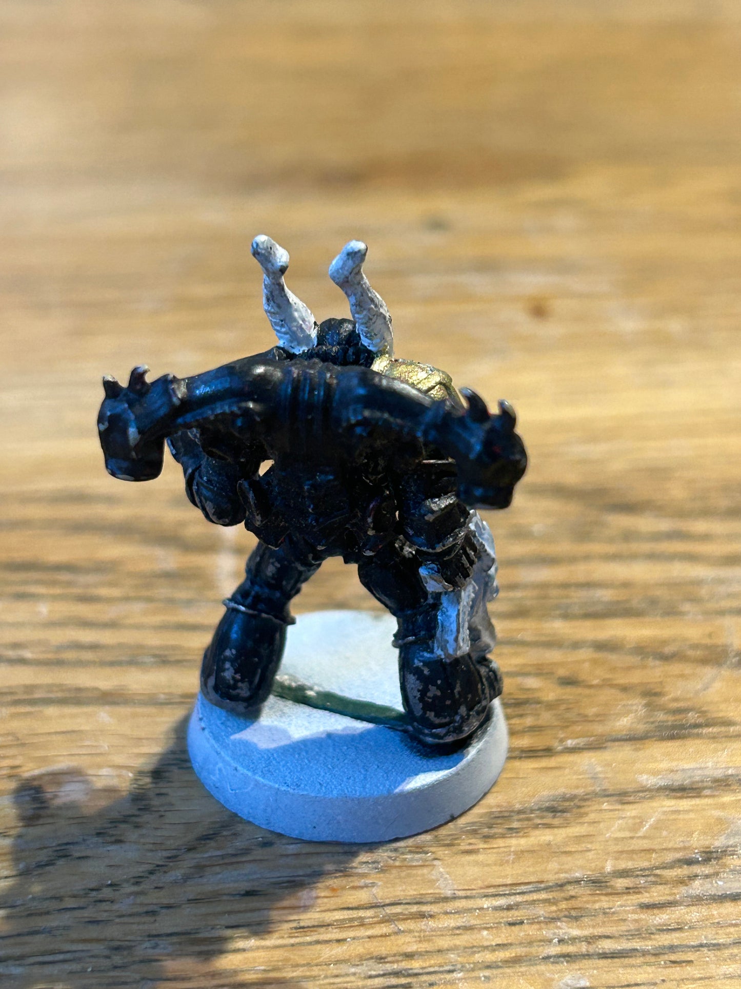Warhammer 40k Rogue Trader Chaos Renegades Khorne World Eaters Bloodletter Metal - Metal with back pack
