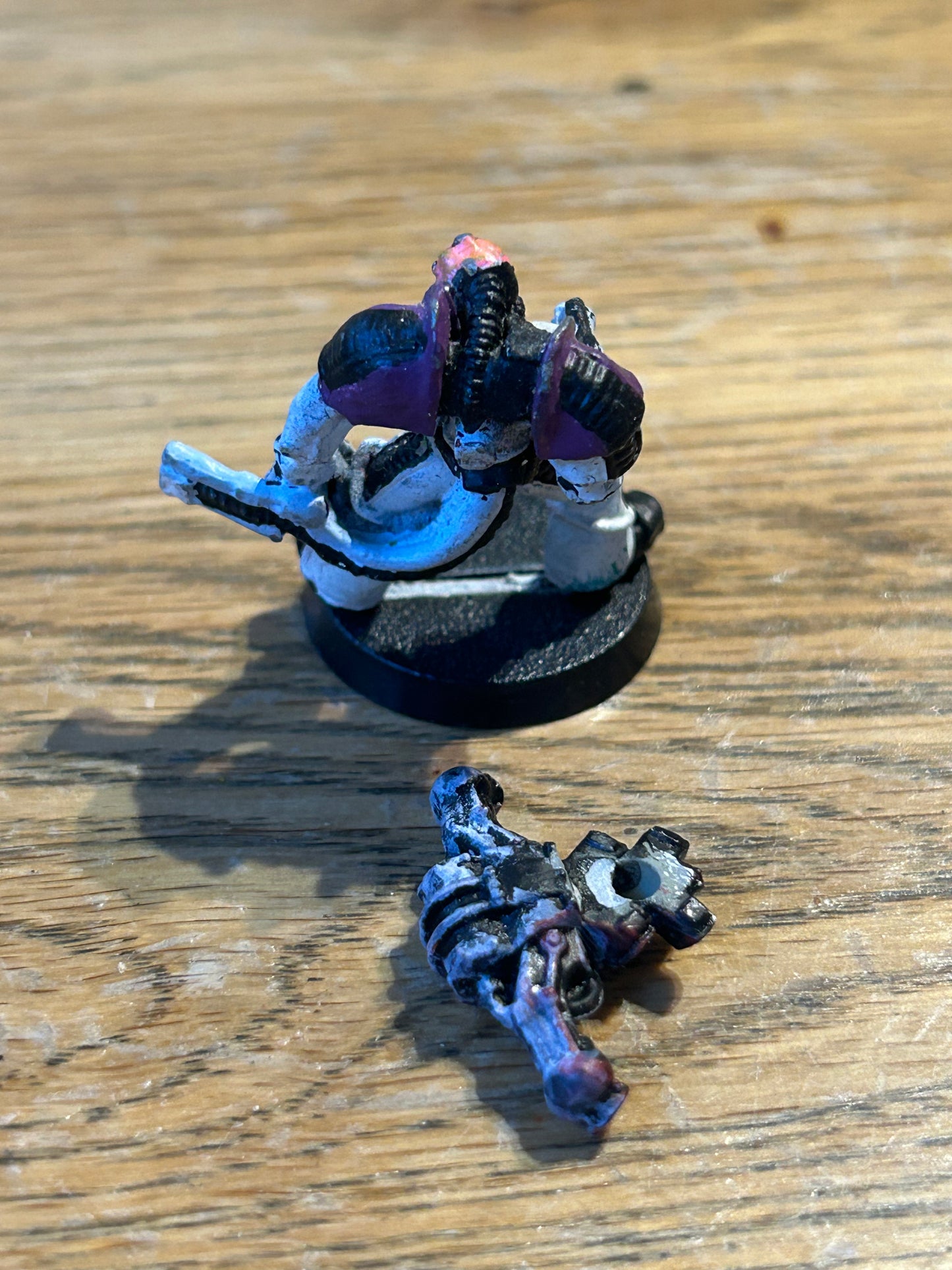 1988 Slaanesh Renegade Chaos Space Marine CSM Rogue Trader Warhammer RARE METAL with backpack