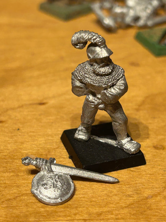 Warhammer Fantasy - Empire Musician On Foot- Games Workshop Metal Oop hammer and horn