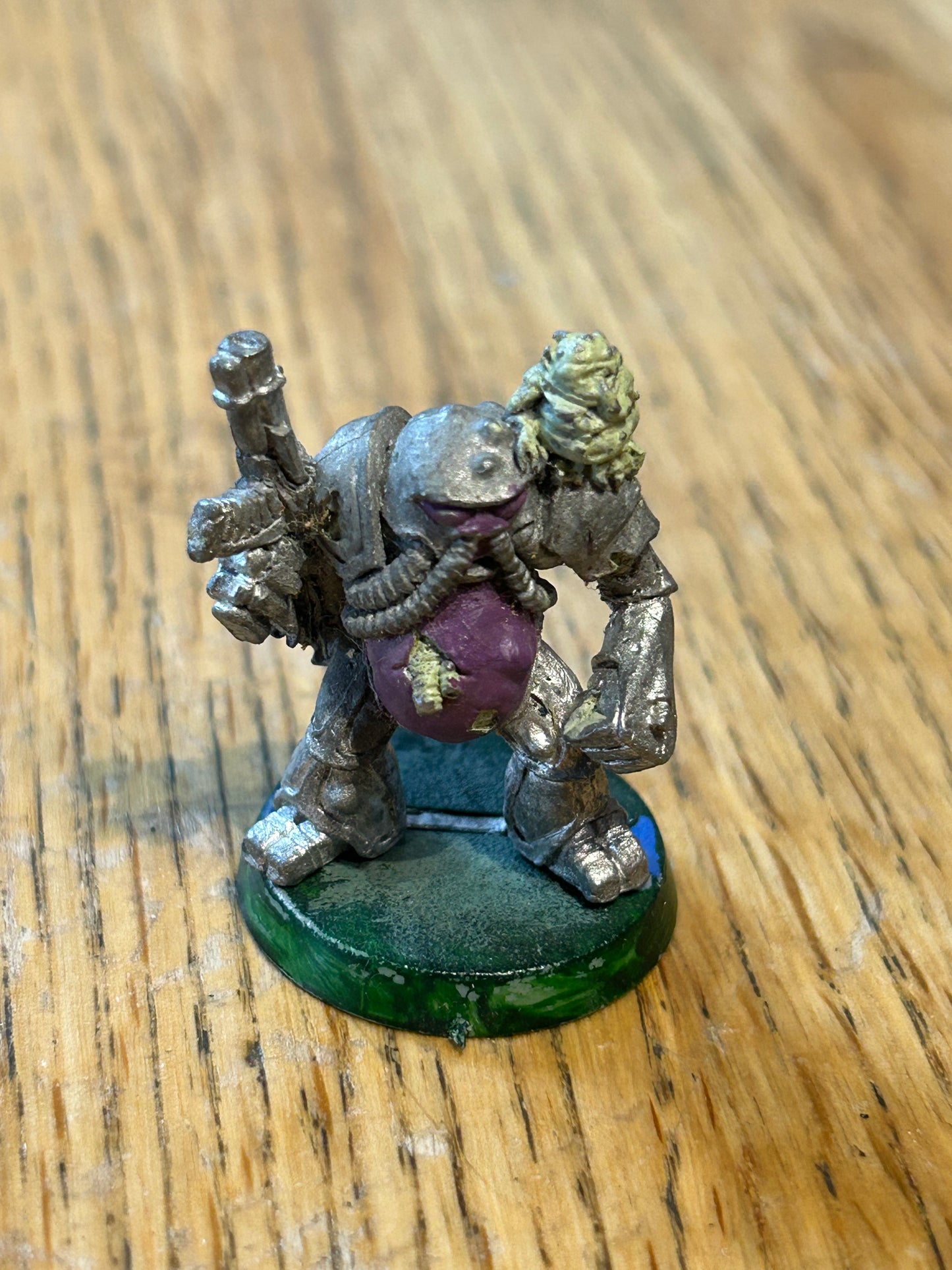 Rogue Trader Chaos Renegade Space Marine Nurgle Tube Head Metal Citadel (no backpack)