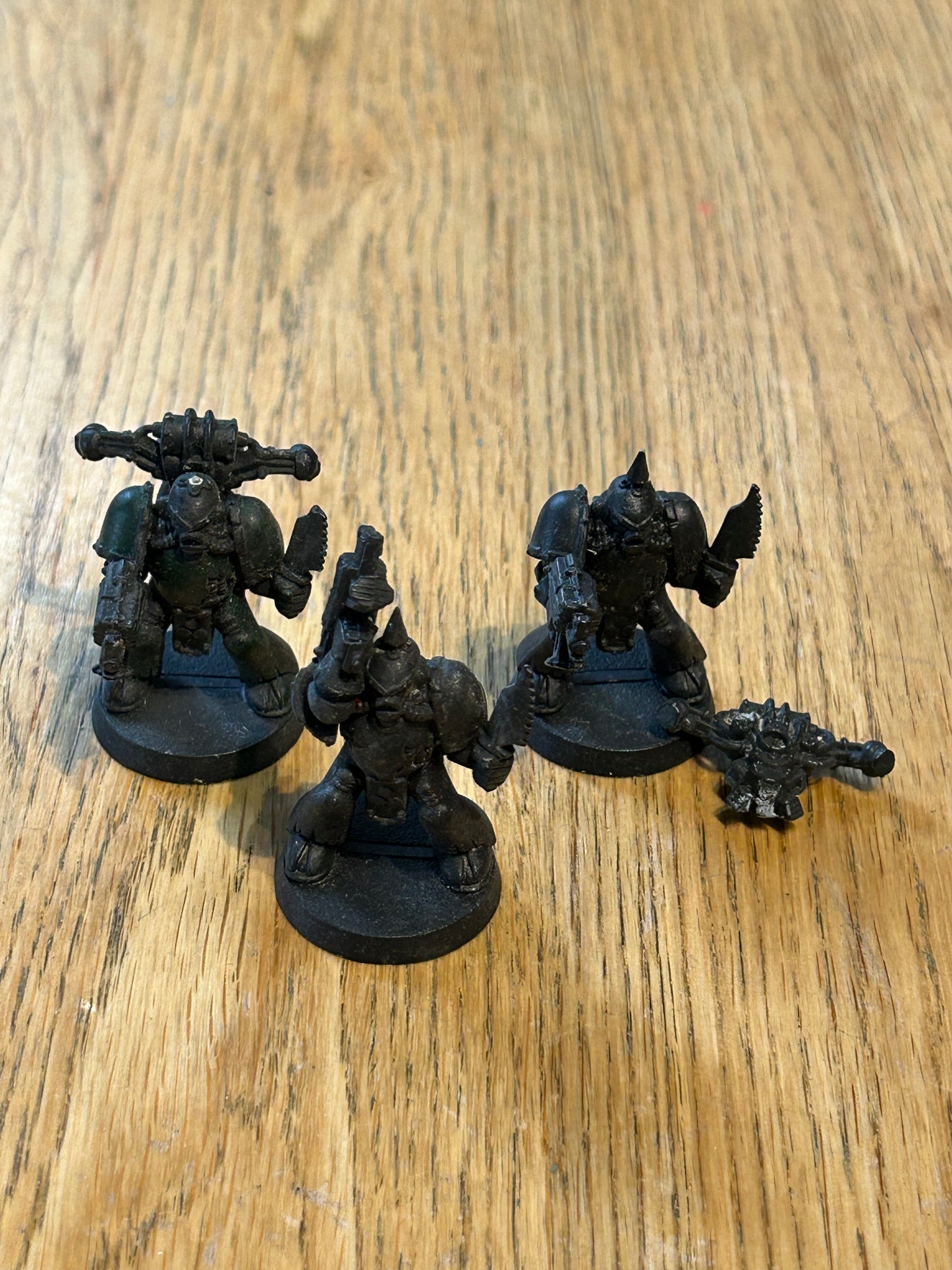 Warhammer 40k plastic monopose plague marines x3