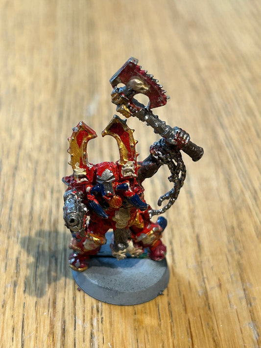 40K - Kharn, the Betrayer Chaos Space Marine WORLD EATER Khorne - METAL (missing backpack)