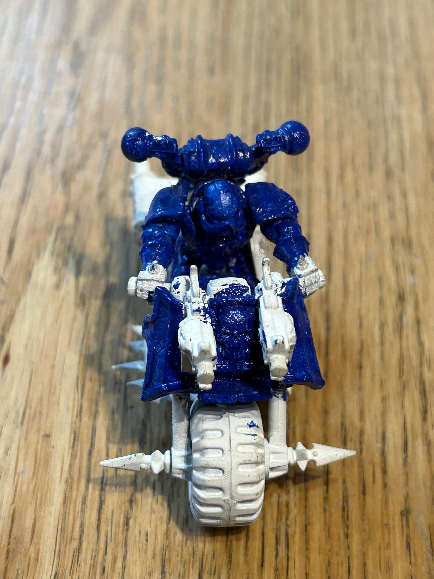 WARHAMMER 40K CHAOS SPACE MARINE BIKes (1 looks complete, the other two have some damage to spikes and one is missing most of the rider)
