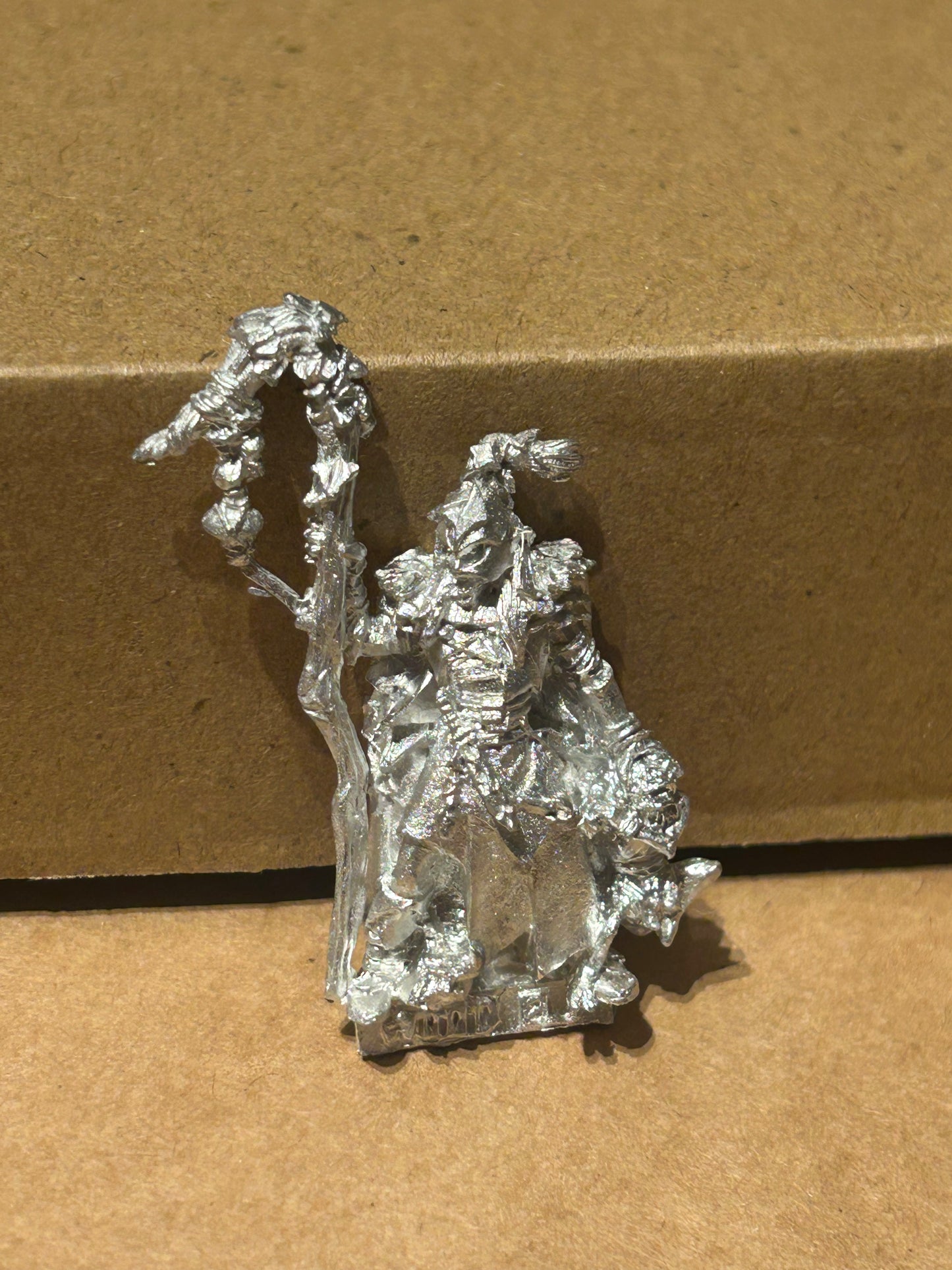 Warhammer Fantasy Wood Elf Male Spellsinger With Staff Metal