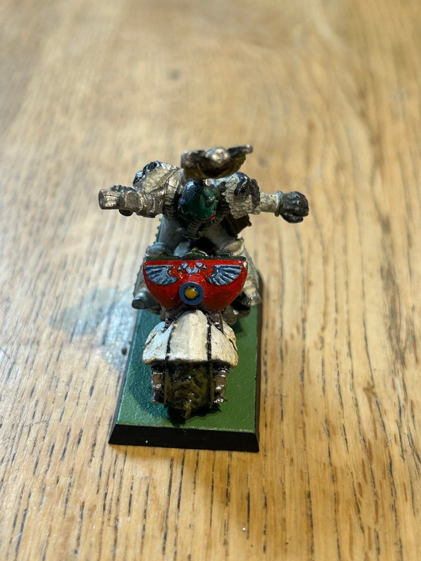 Warhammer 40k Rogue Trader Chaplain & Devotion Banner On Bike OOP