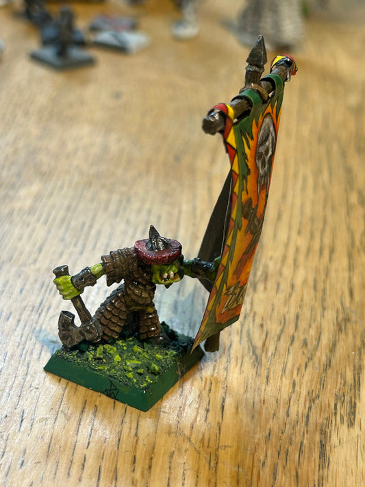 Warhammer fantasy marauder miniatures orc standard bearer
