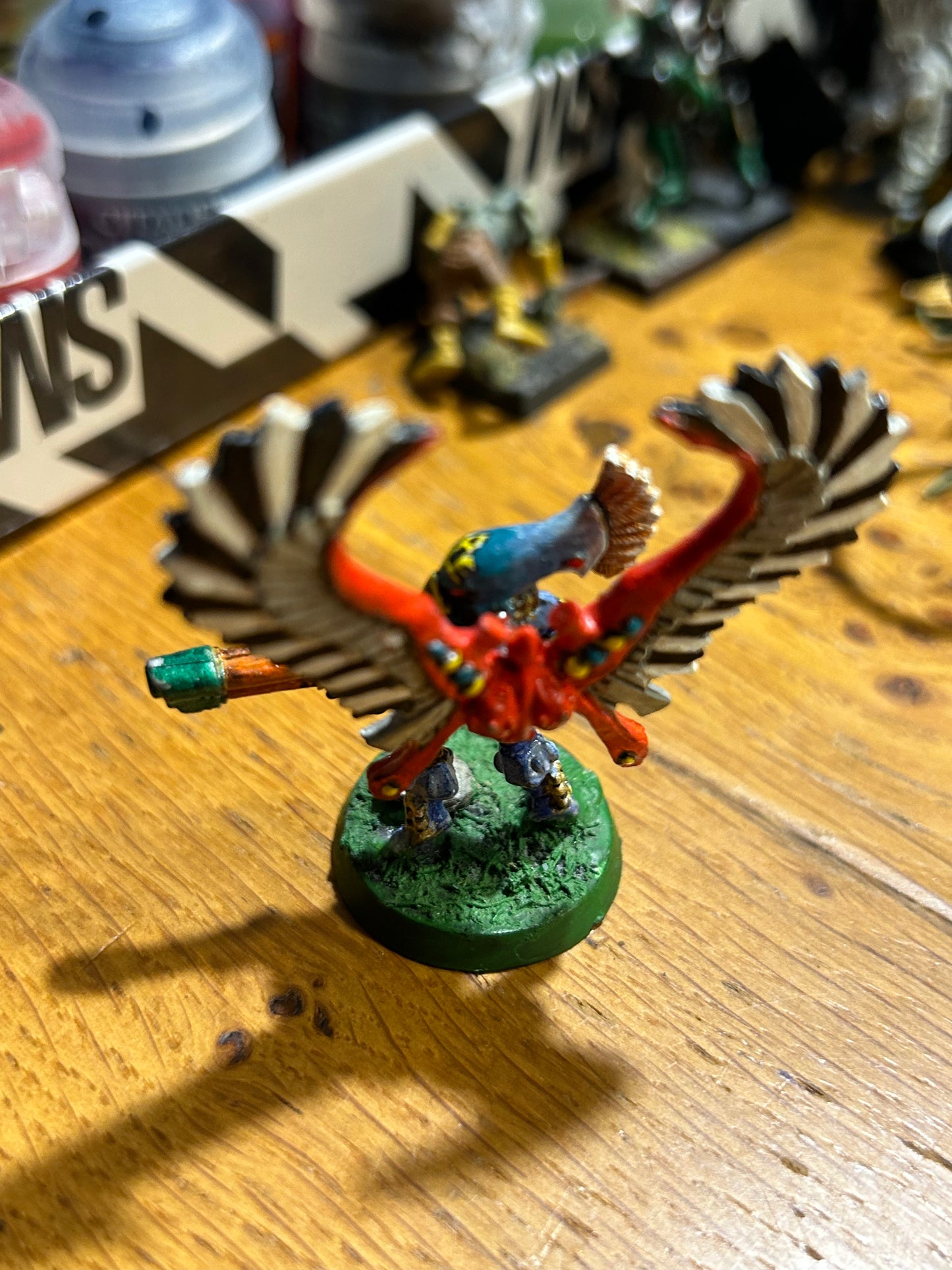 Warhammer 40k Eldar Swooping Hawk Exarch - Metal
