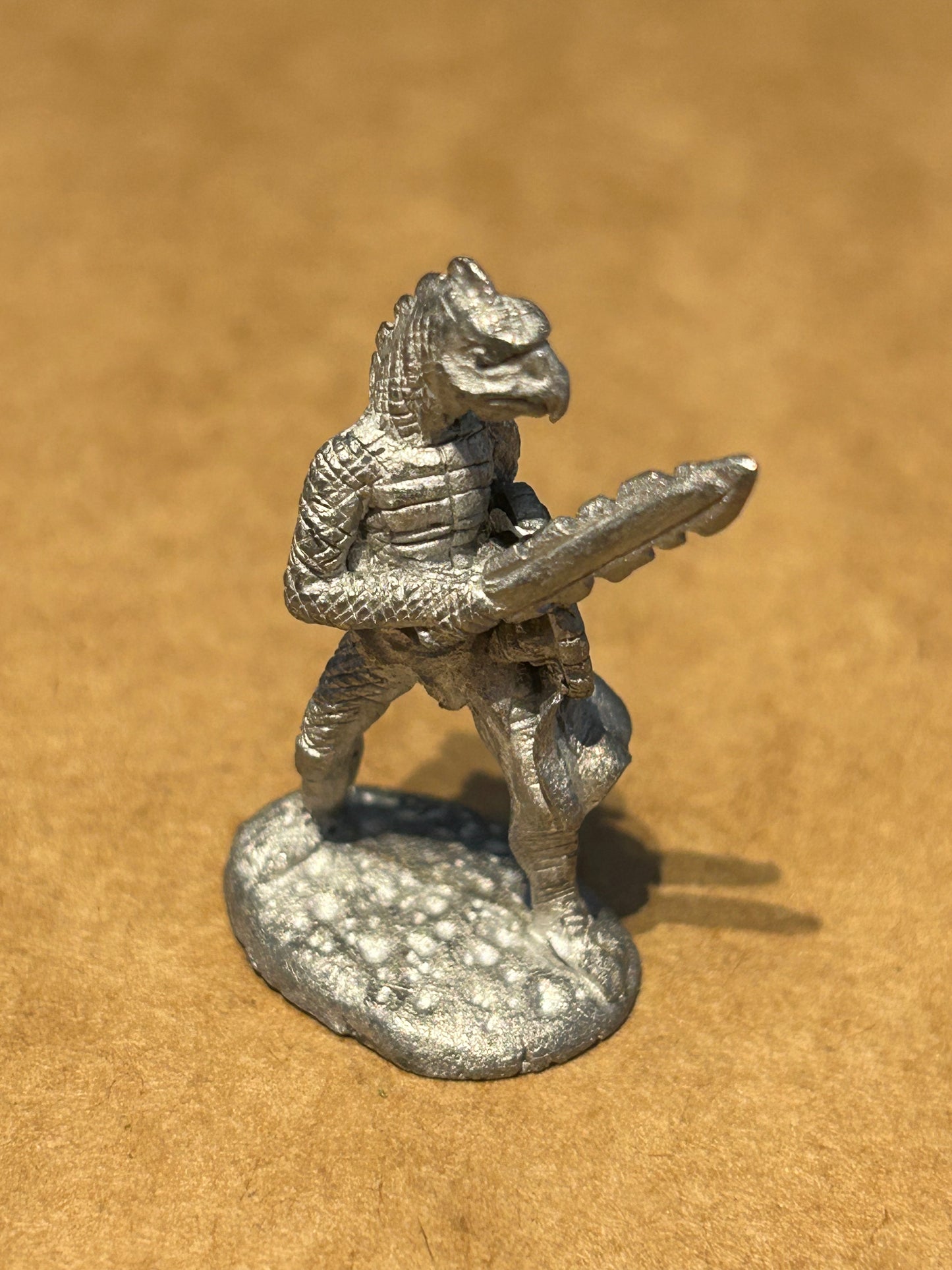 BEAKED DRAGONEWT Metal Pre-Slotta Runequest Dragonewts Army Citadel 1980s E1e