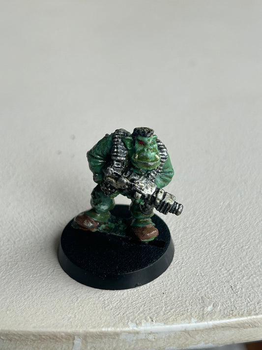 Warhammer fantasy and 40k orc or ork with bolt gun mm20