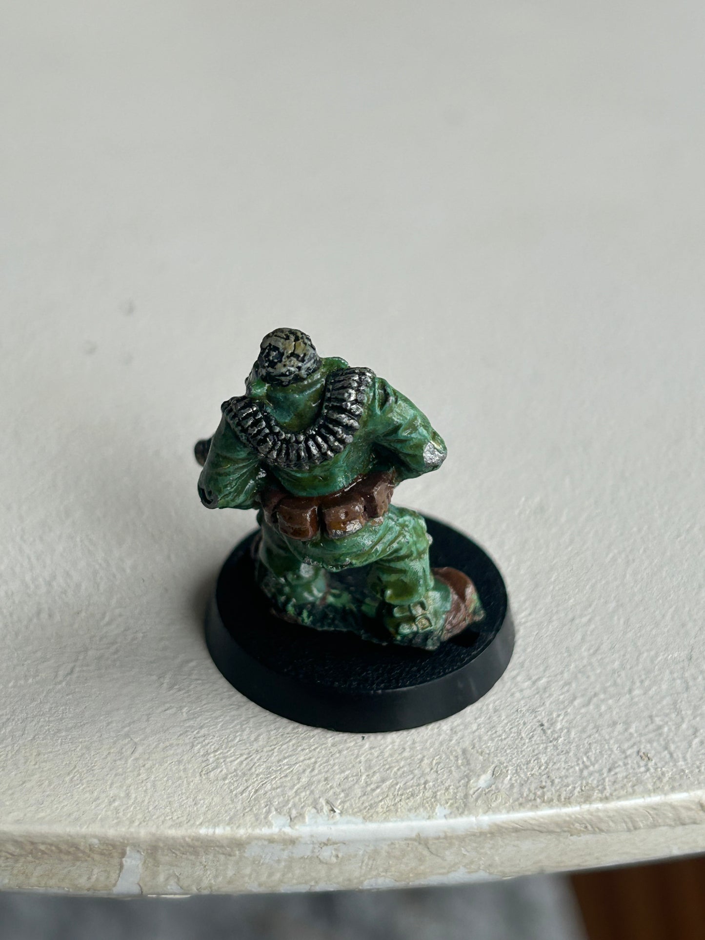 Warhammer fantasy and 40k orc or ork with bolt gun mm20