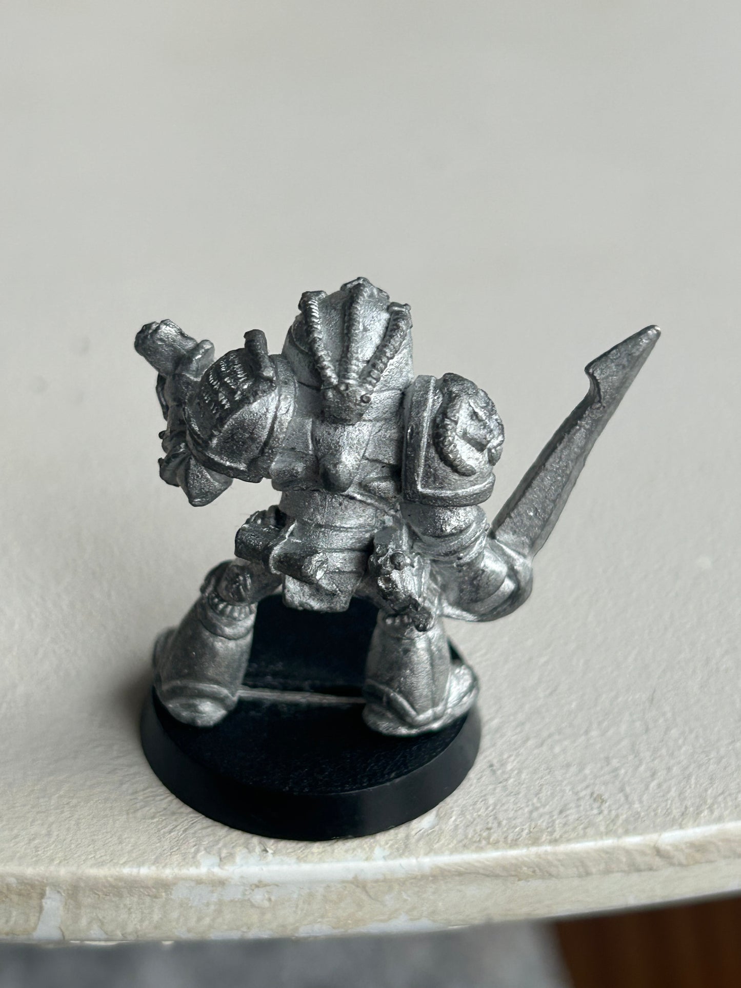 Warhammer 40k Rogue Trader Space Marine Librarian With Force Sword And Scroll