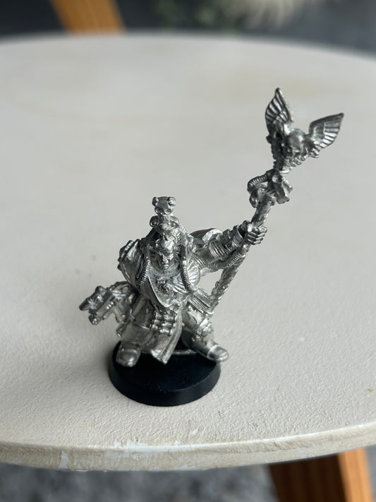 Metal Warhammer 40k Ultramarine Chief Librarian Tigurius (I will include a standard 2nd edition marine backpack)