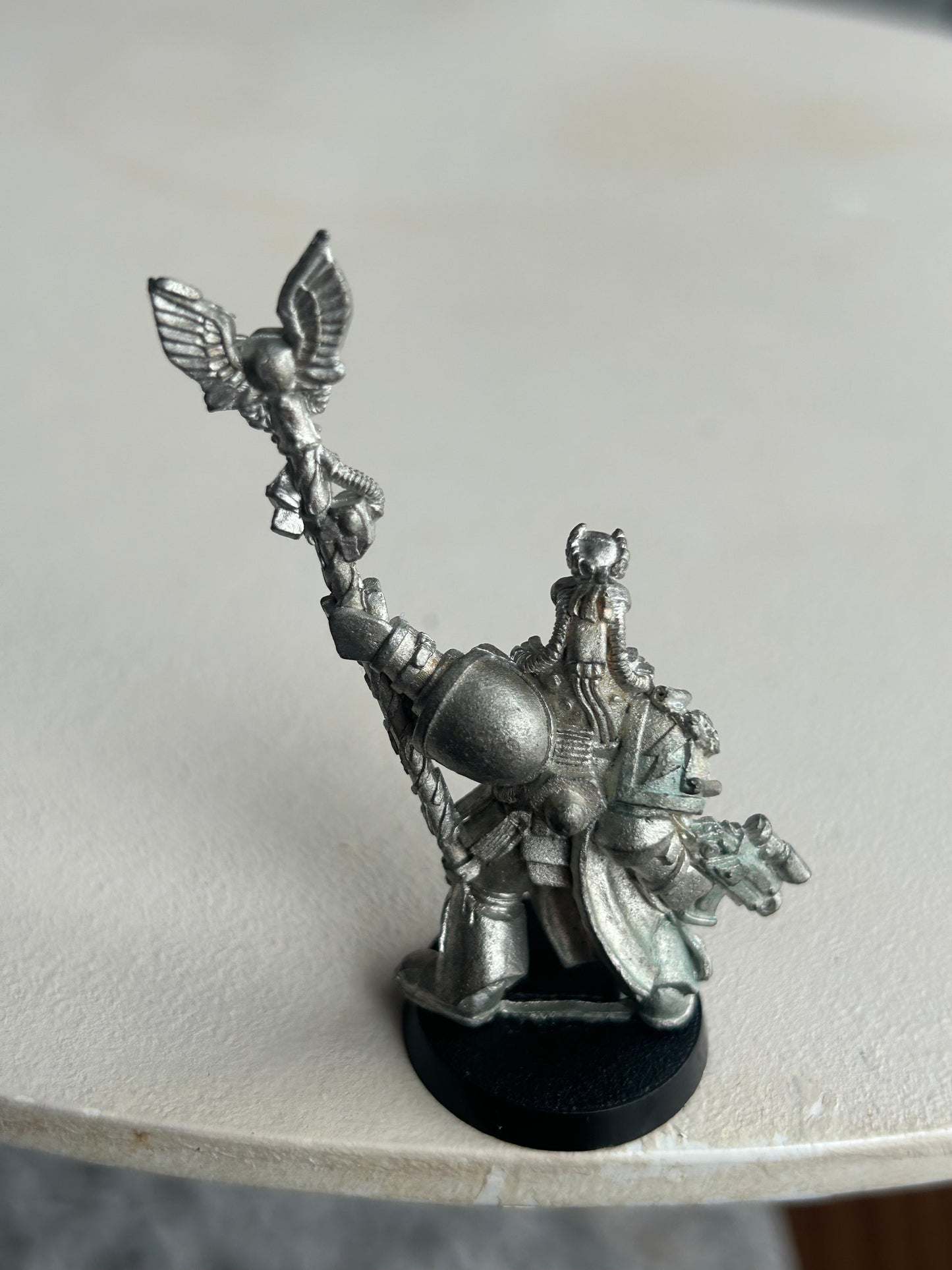 Metal Warhammer 40k Ultramarine Chief Librarian Tigurius (I will include a standard 2nd edition marine backpack)