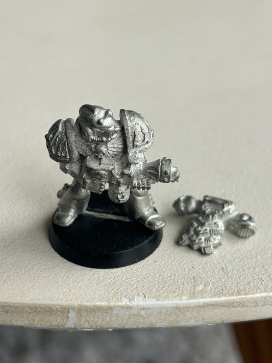 Warhammer 40k - Legion of the Damned FLAMER with backpack- Metal Space Marines