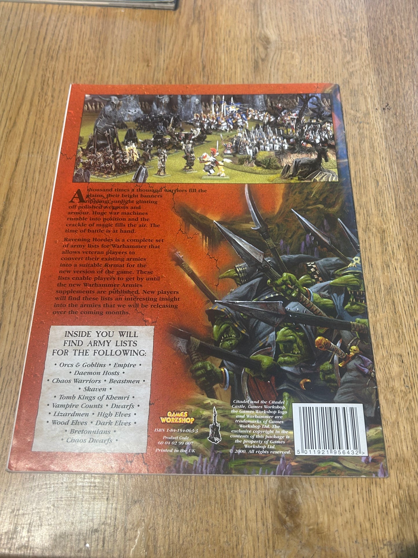Warhammer Fantasy Battles Ravening Hordes Book