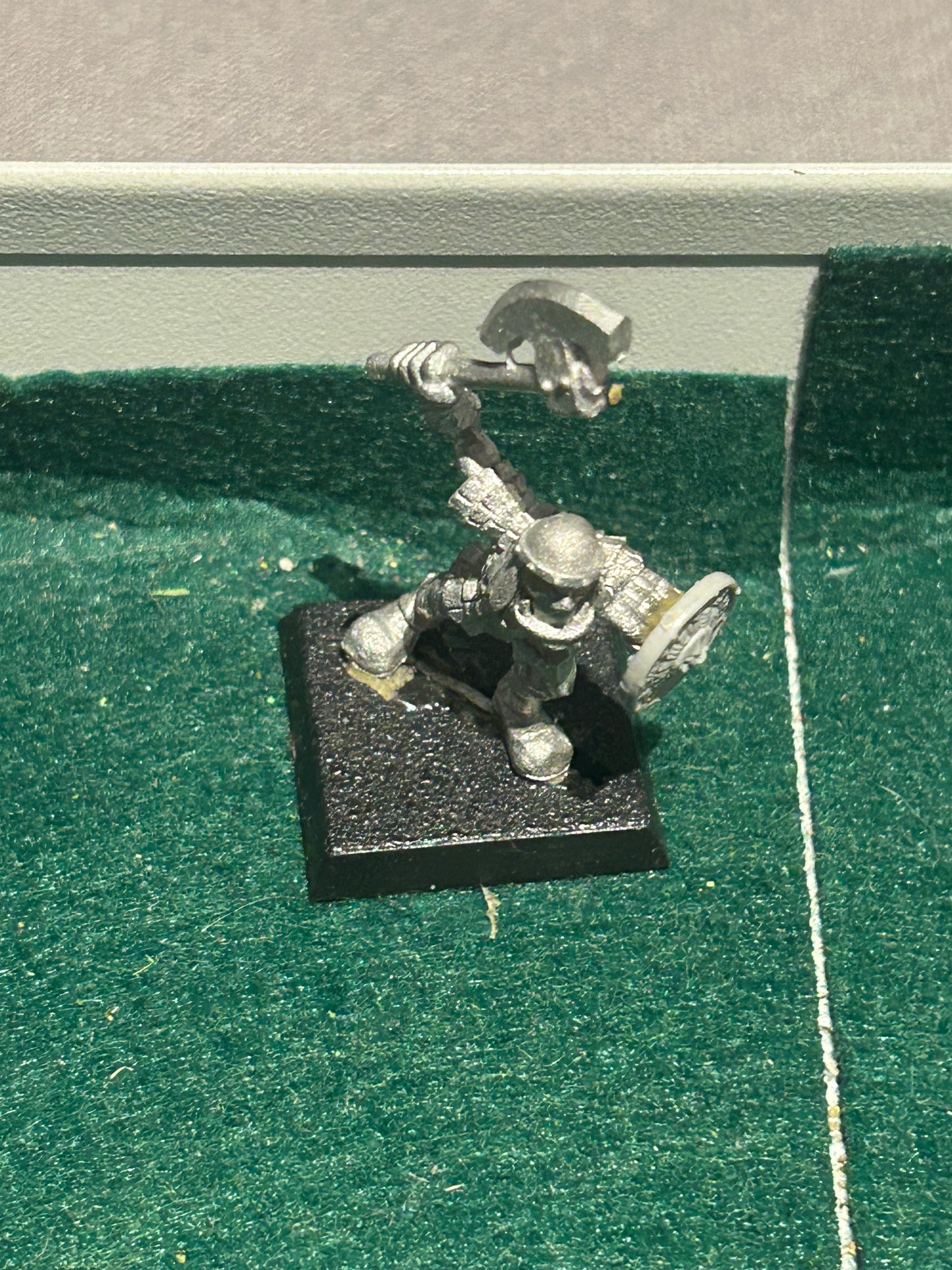 Warhammer fantasy marauder miniatures orc warrior with hand axe and shield
