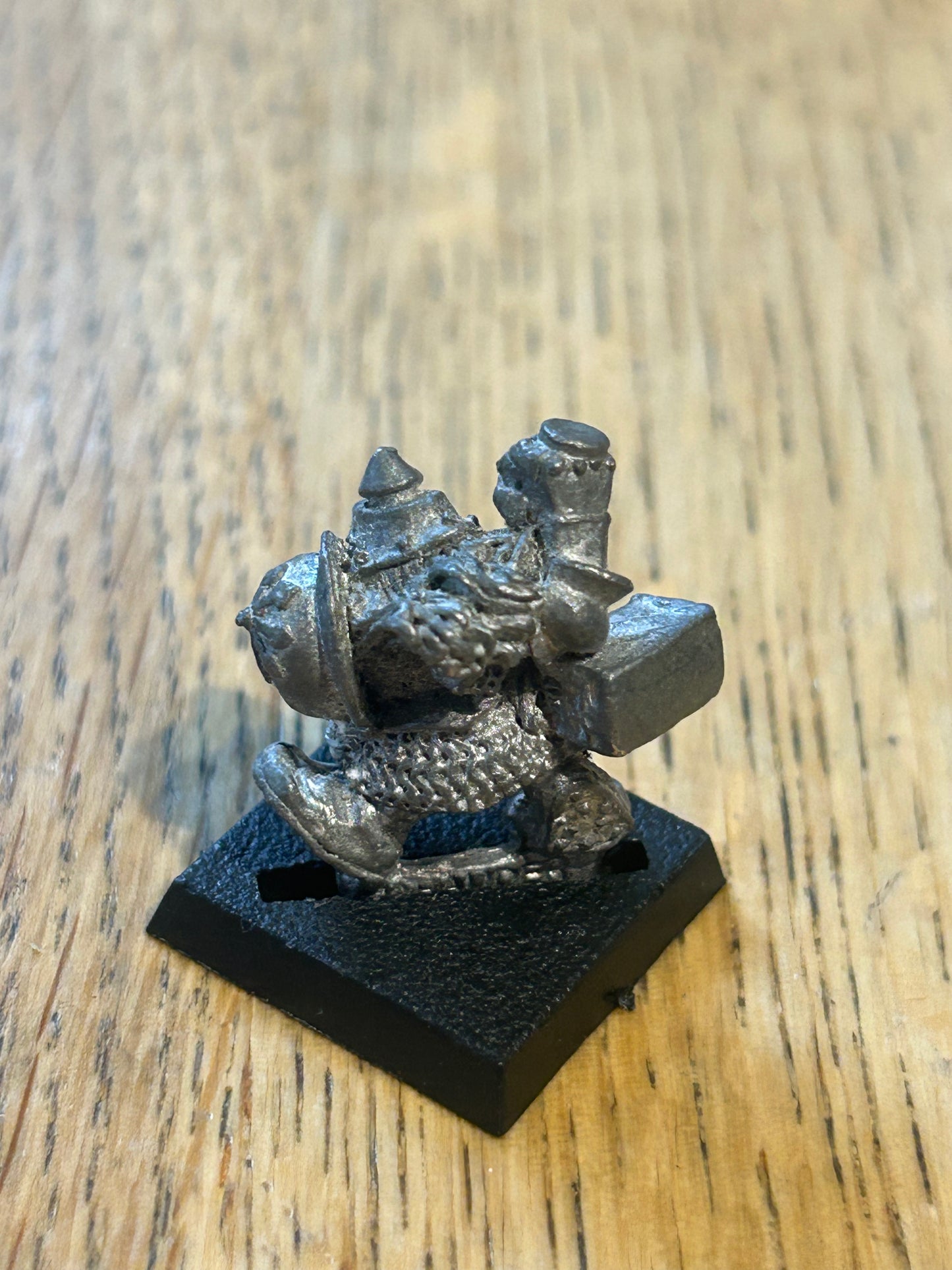 Warhammer Chaos Dwarf CD 5 Spiked Helmet, w. Hammer & Shield MM90 Marauder Realm Of Dwarves Metal