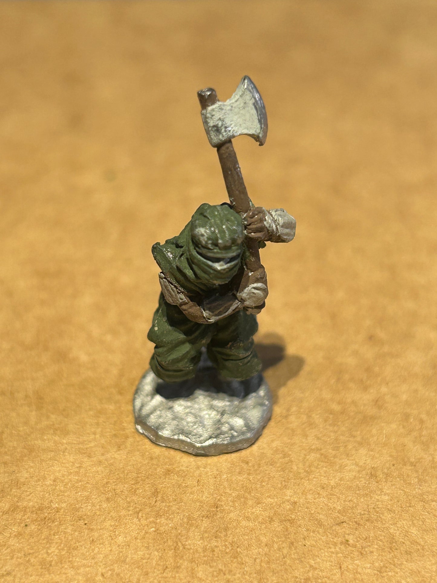 Vintage Citadel Specialist C05 Monk with Axe Pre Slotta Metal Miniature RARE warhammer Fantasy Nippon