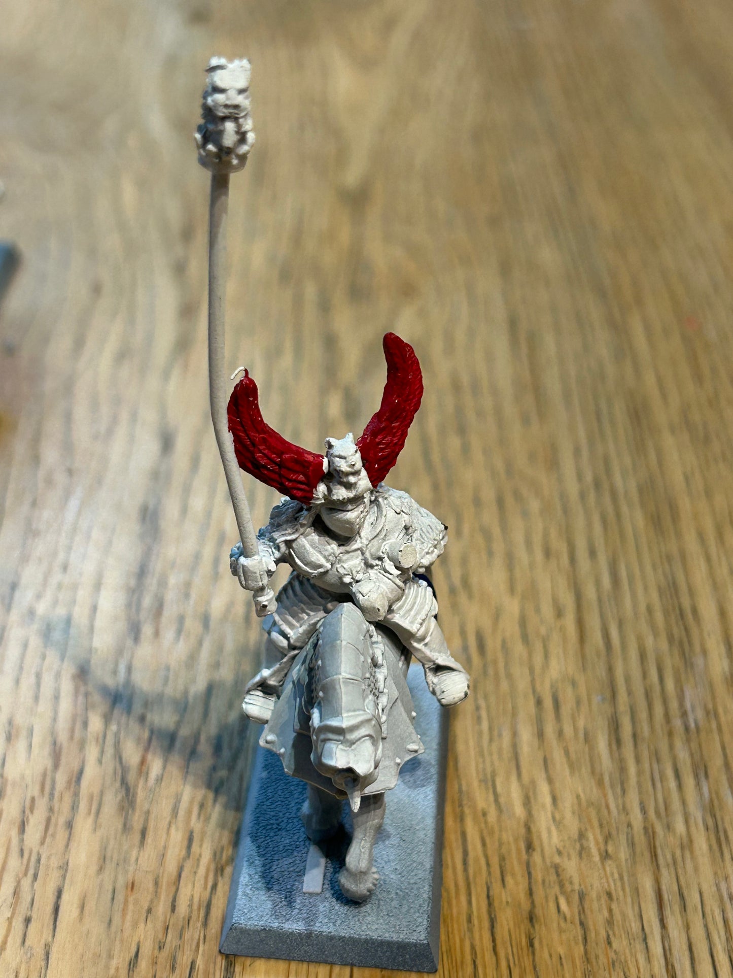 Warhammer fantasy old world empire knights panther knight standard bearer