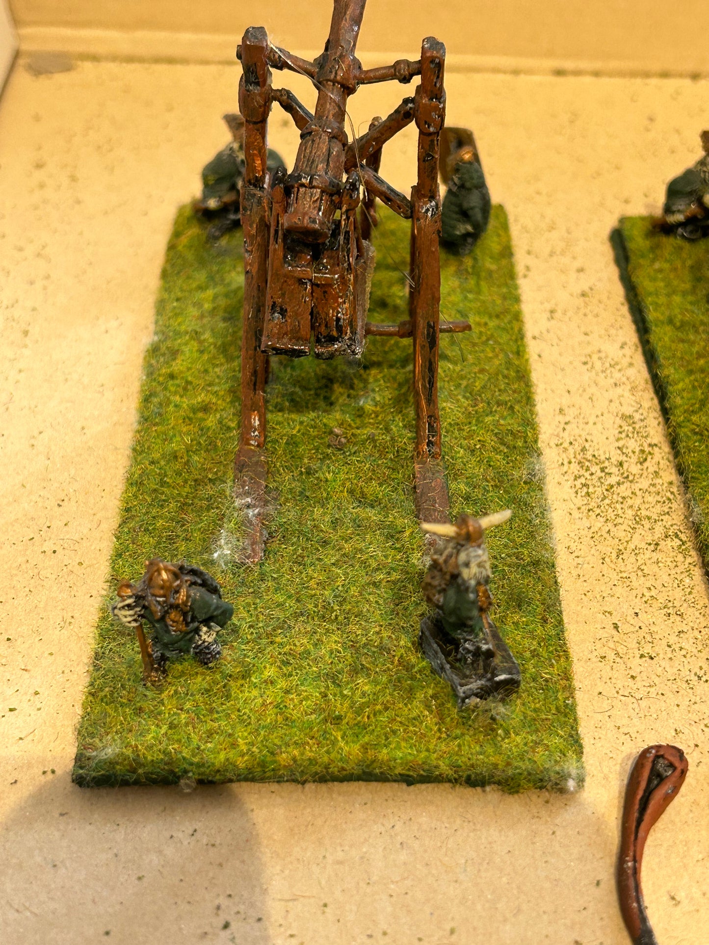Warhammer fantasy proxy irregular miniatures goblin catapults x2