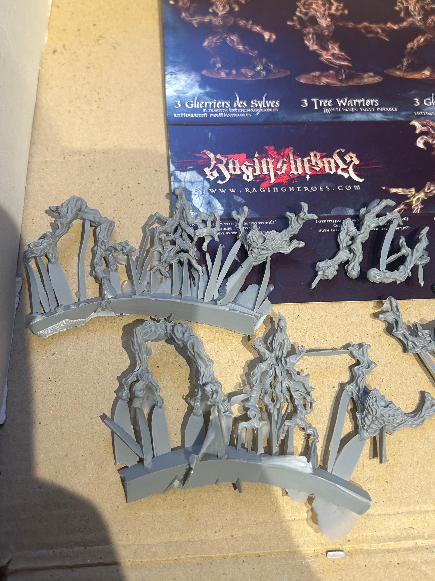 Warhammer fantasy wood elf dryad proxies Raging heroes tree warriors