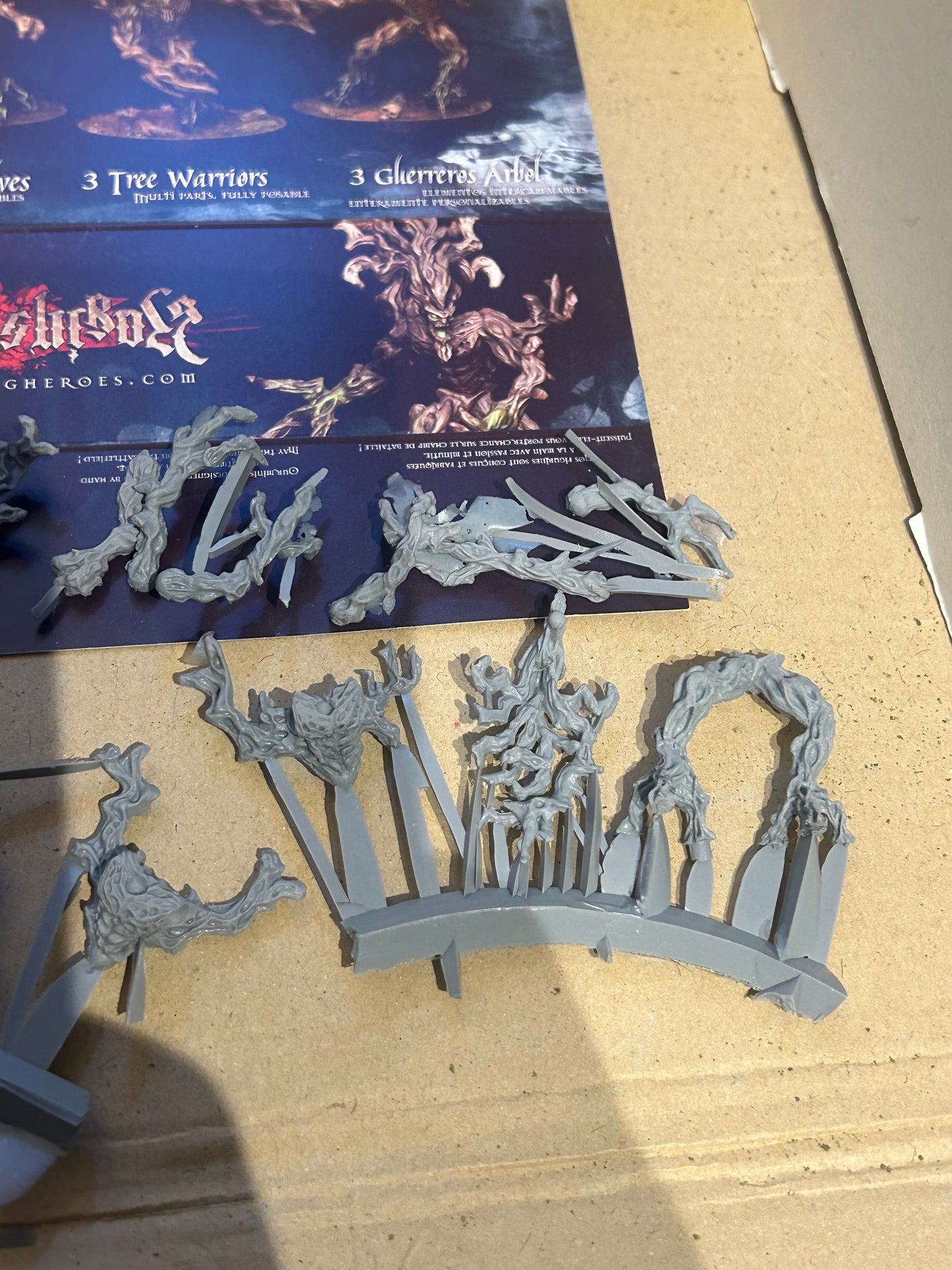 Warhammer fantasy wood elf dryad proxies Raging heroes tree warriors