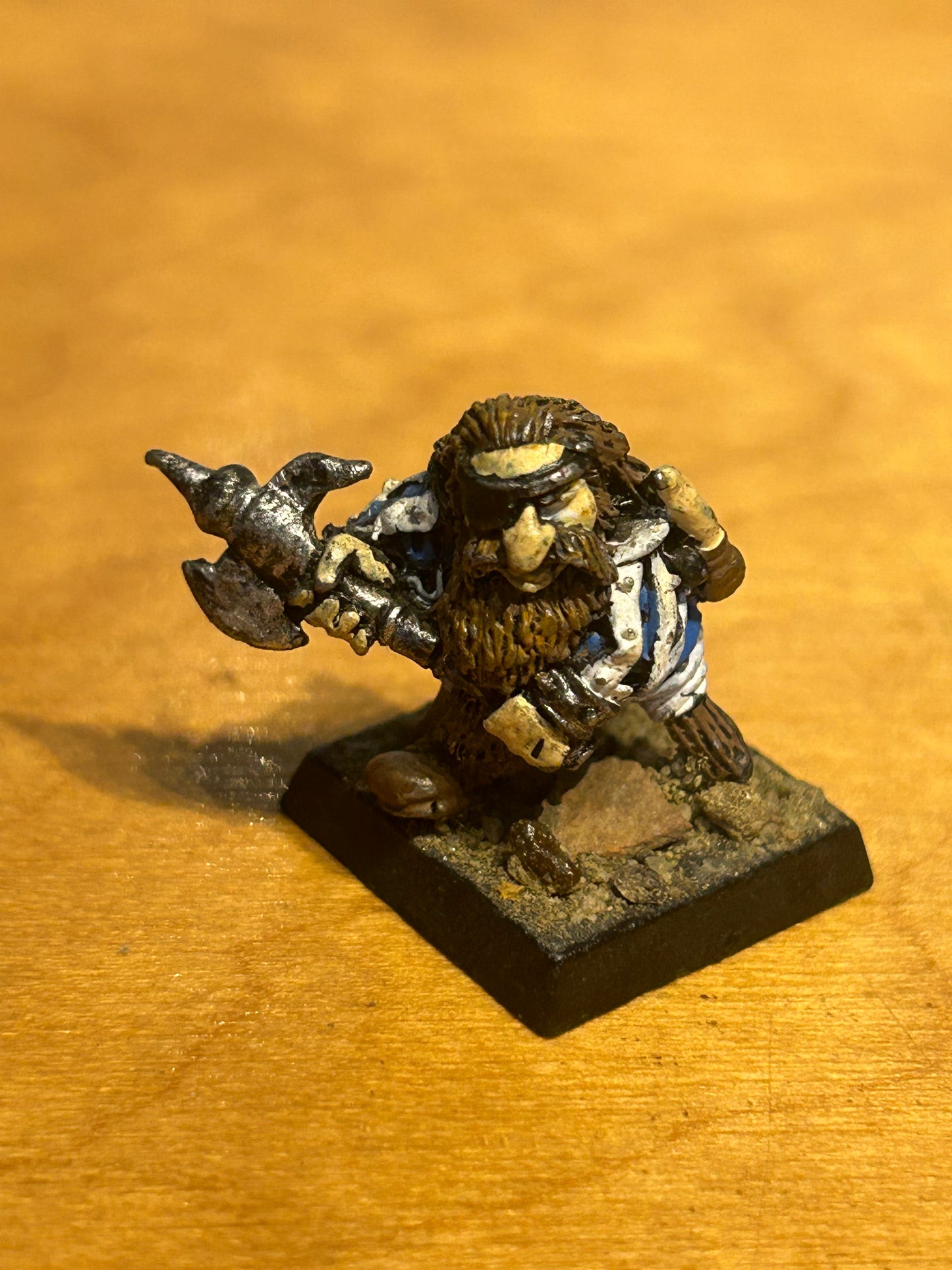 Warhammer fantasy bugman’s rangers regiment of renown RRD1 Champion
'Owd' Tom Thyksson dwarfs