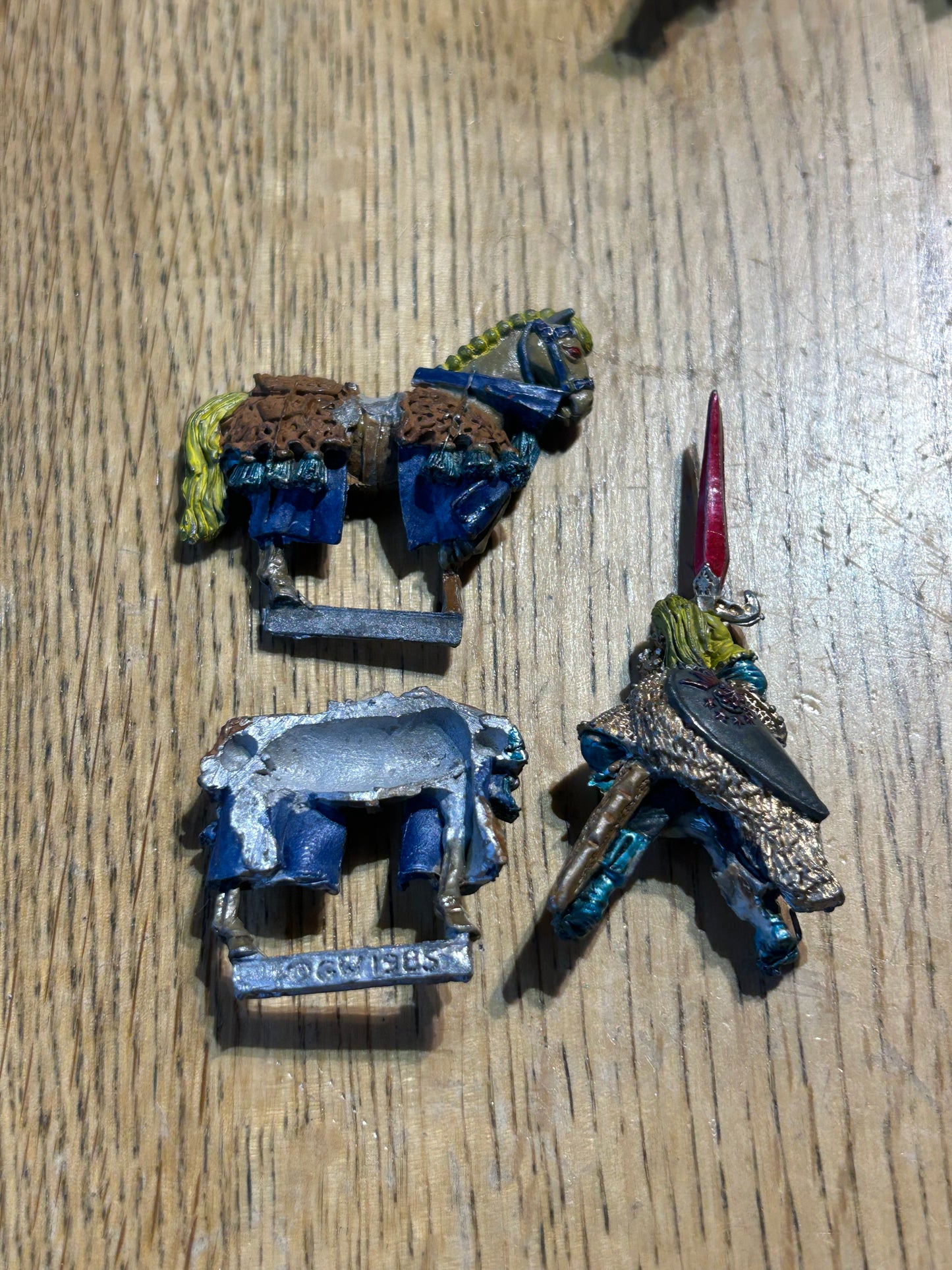 CITADEL WARHAMMER 1980s LORD OF THE RINGS ME81 ARAGON THE KING mounted