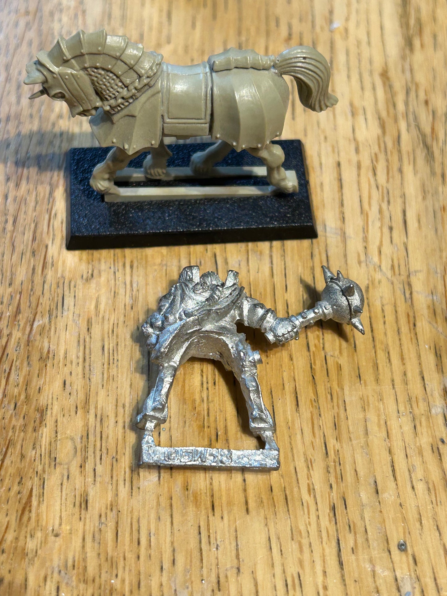 Warhammer Dogs Of War Borgio The Besieger Mercenary Old World Metal (Missing the lance and shield bit)