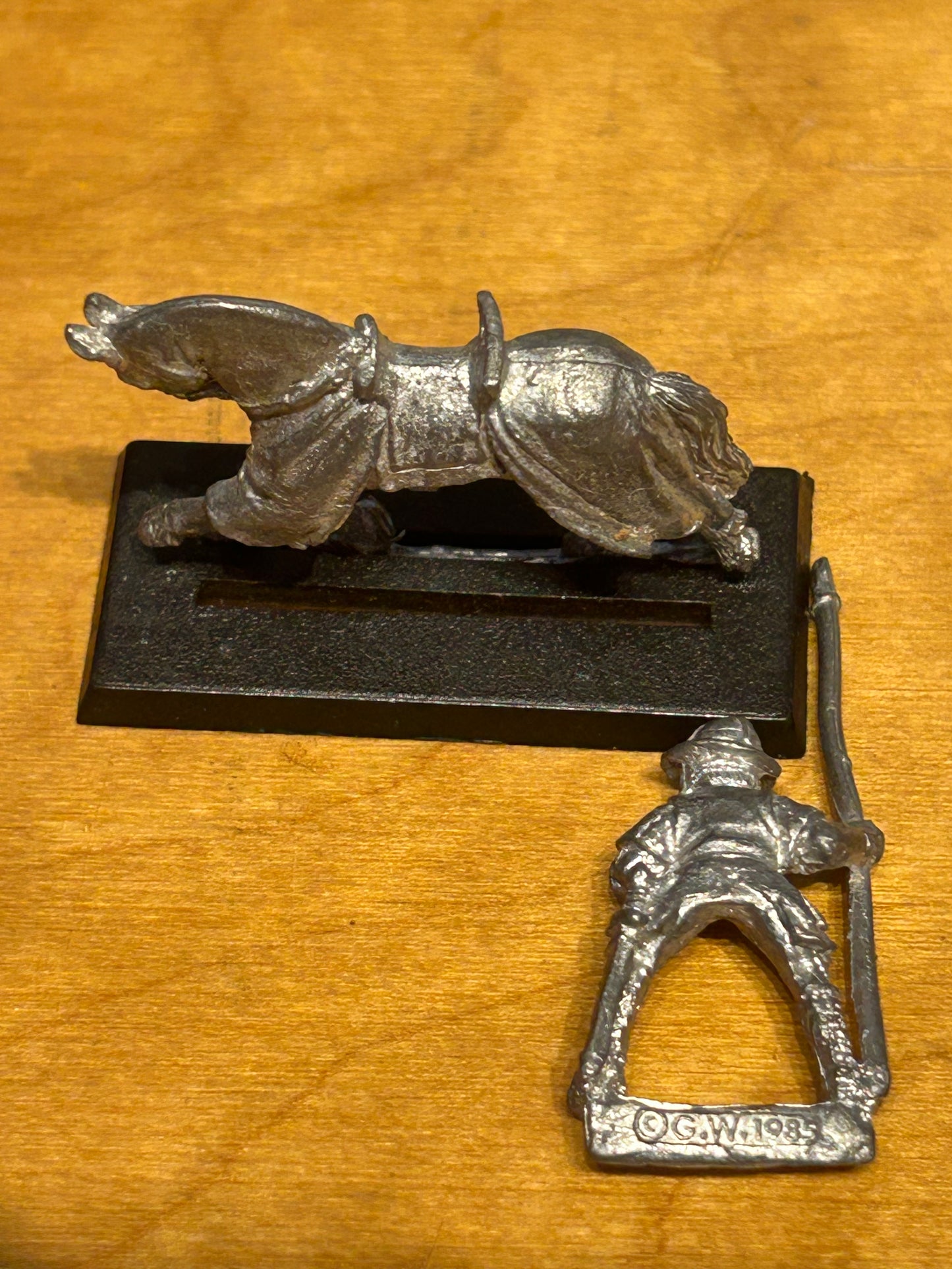 Games Workshop Citadel F7 Feudal Cavalry Jon Ryder with Dobin Horse