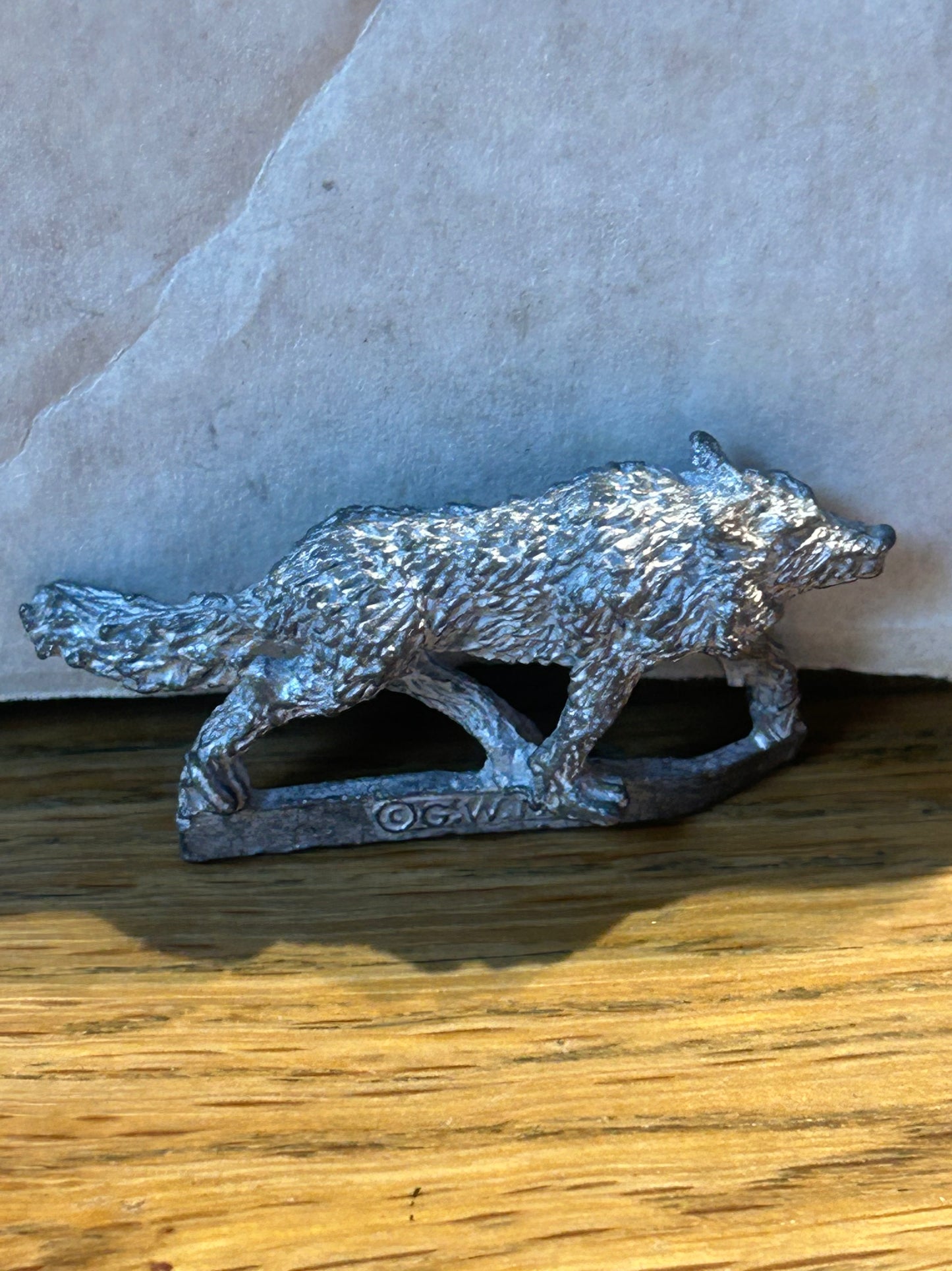 Warhammer fantasy goblin wild riders wolf growler (tab has some bending but would fit in a base easily)
