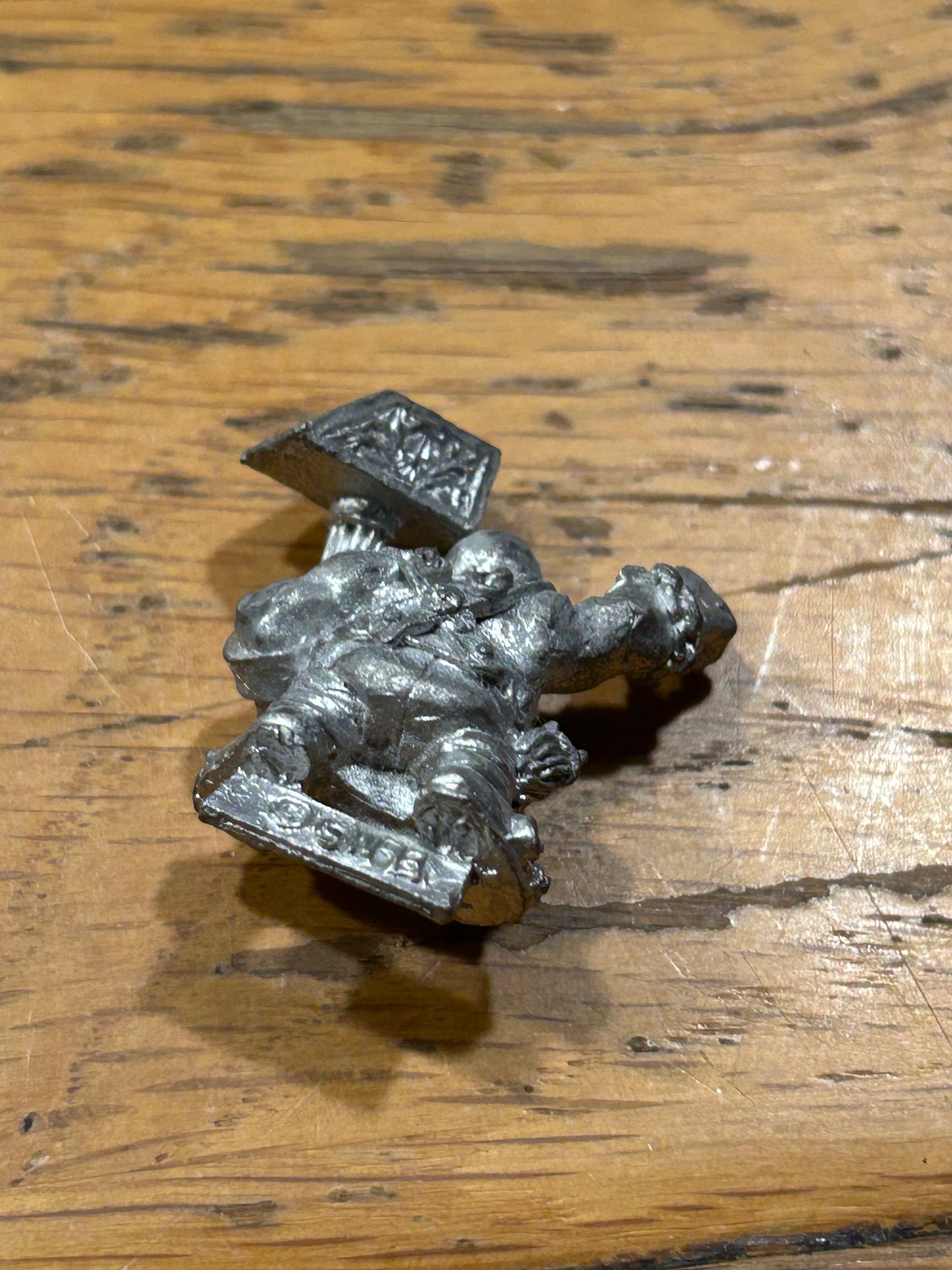 Warhammer Dwarf Flame Cannon Crew Master Gunner Metal Dwarves 1993 OOP