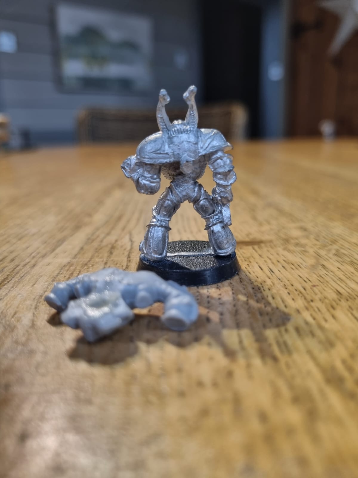 Warhammer 40k Rogue Trader Chaos Renegades Khorne World Eaters Bloodletter Metal - Metal with back pack