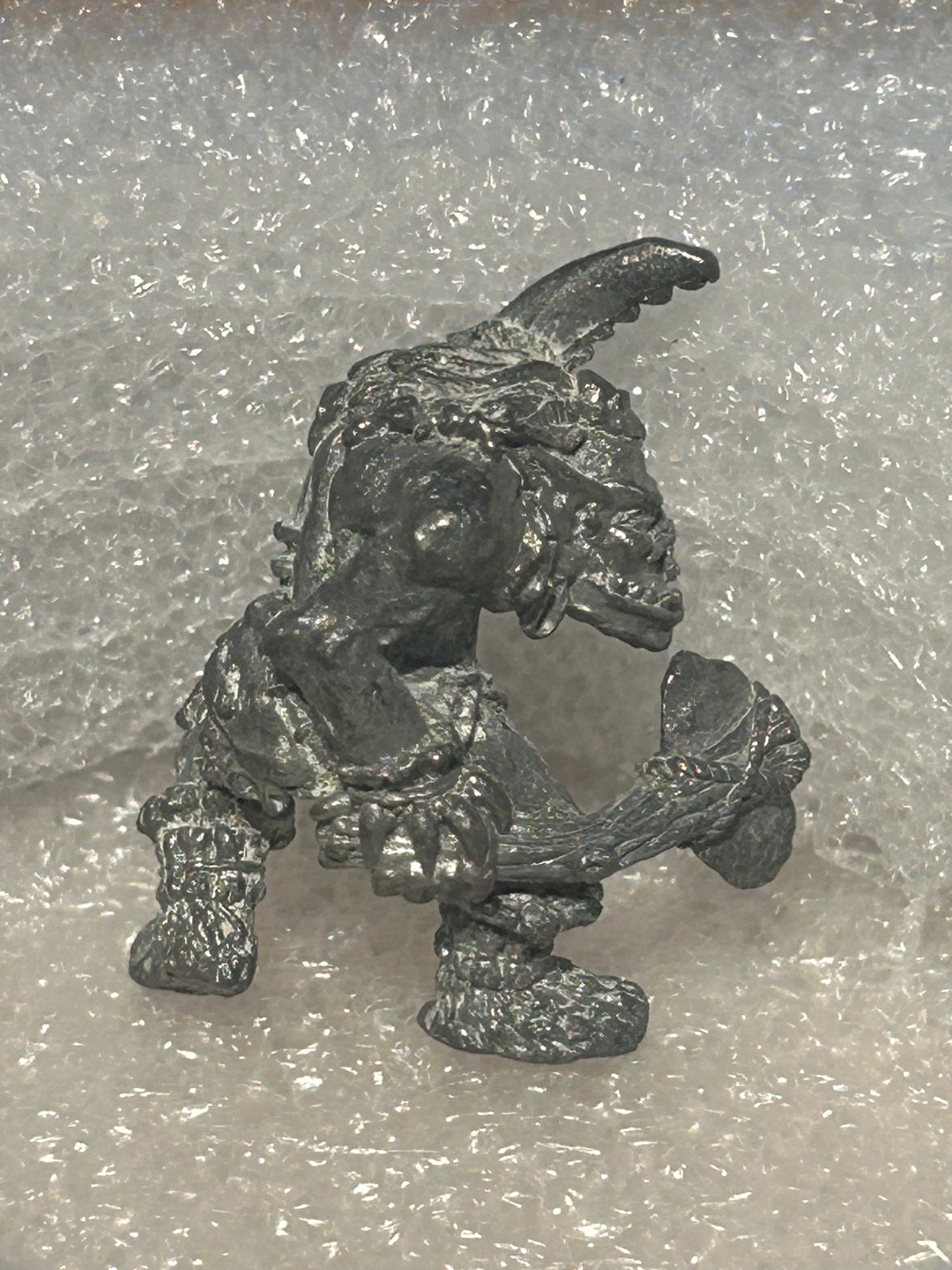 "Hakblod Stuntyslicer" Orc Champion Orc4 Metal Citadel Oldhammer