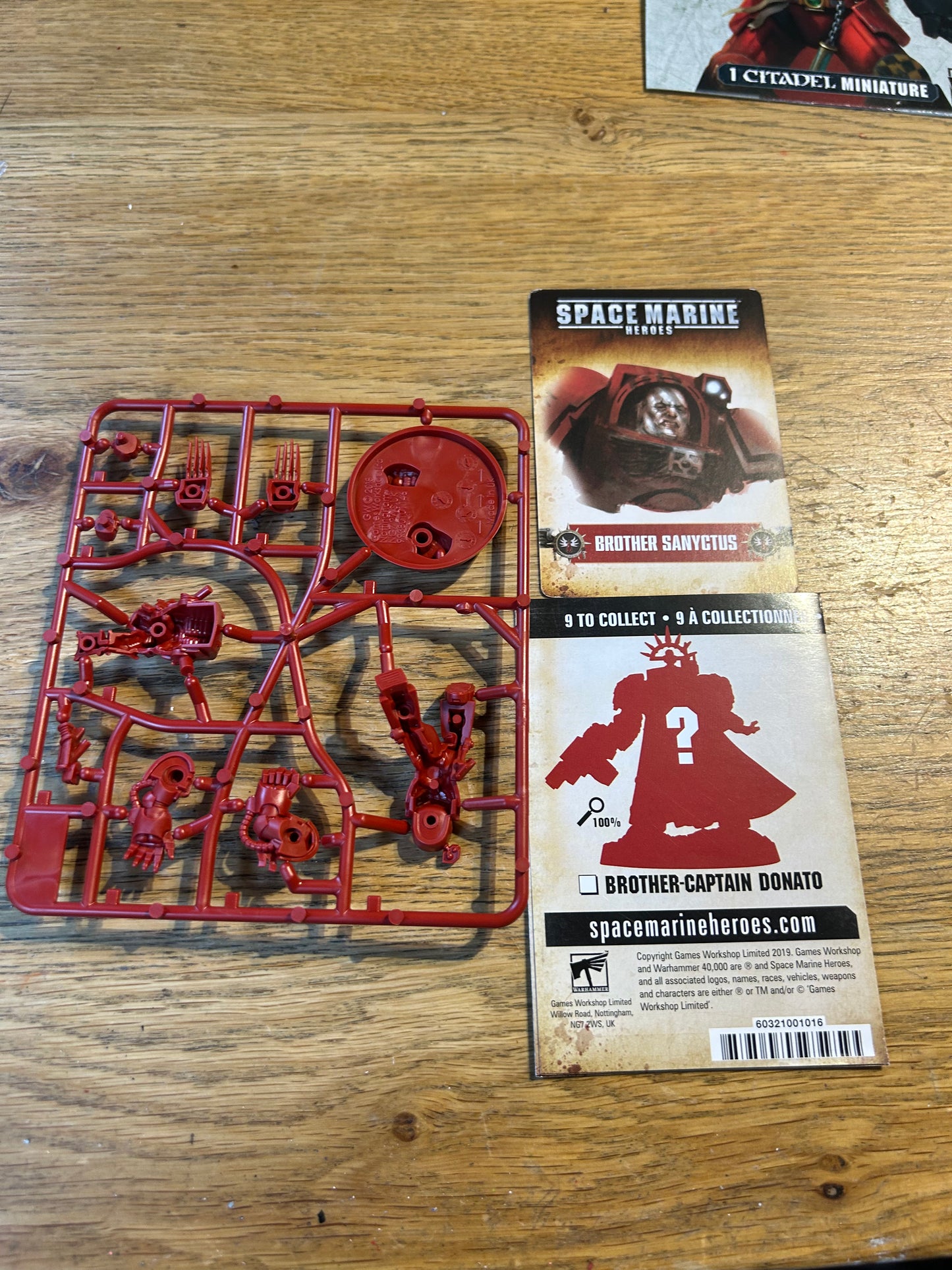 40k Sprue - Space Marine Heroes (Blood Angels Terminator Squad) Brother Sanyctus