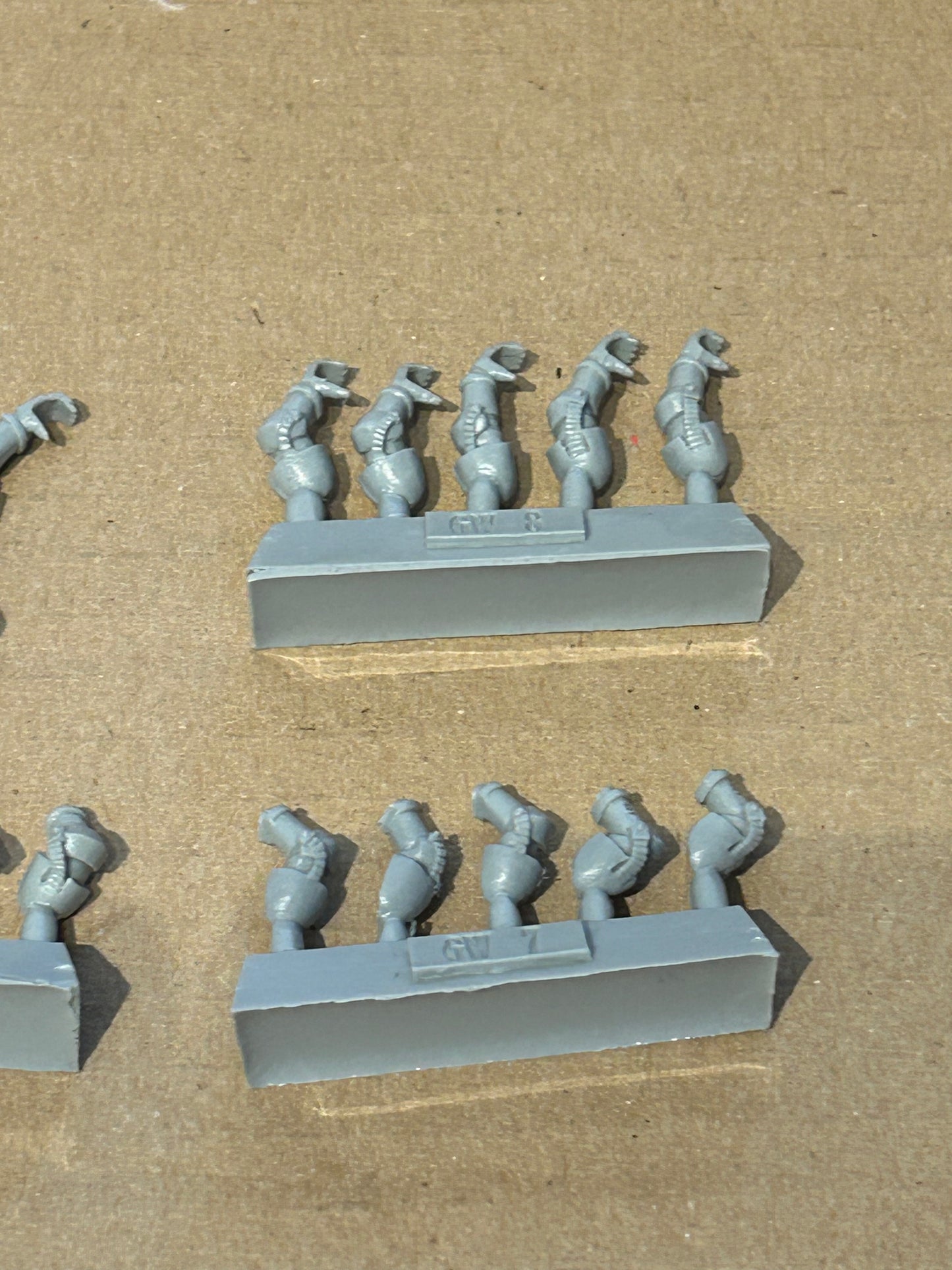 Forge world space marine arms sprues (10 arms for left and 10 arms for right)