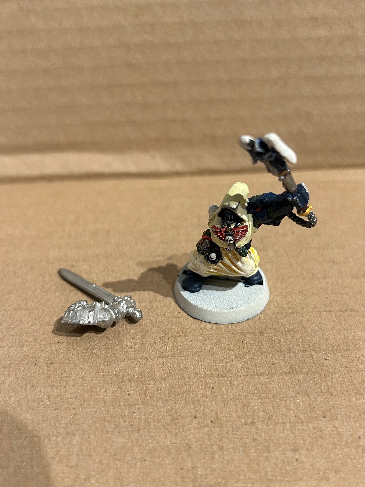 40k Space Marines metal ASMODAI Chaplain Dark Angels Painted 1990s Citadel 17859