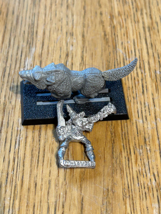Warhammer Marauder Goblin Wolf Rider Musician Command Metal Plastic Classic OOP