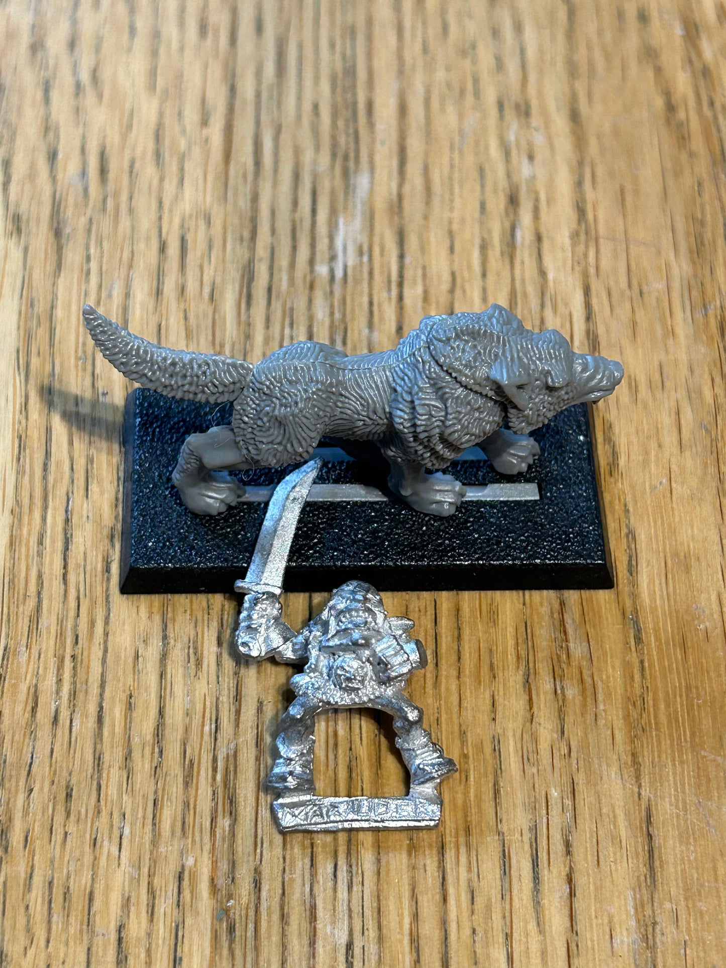 Warhammer fantasy marauder miniatures goblin wolf rider with sword