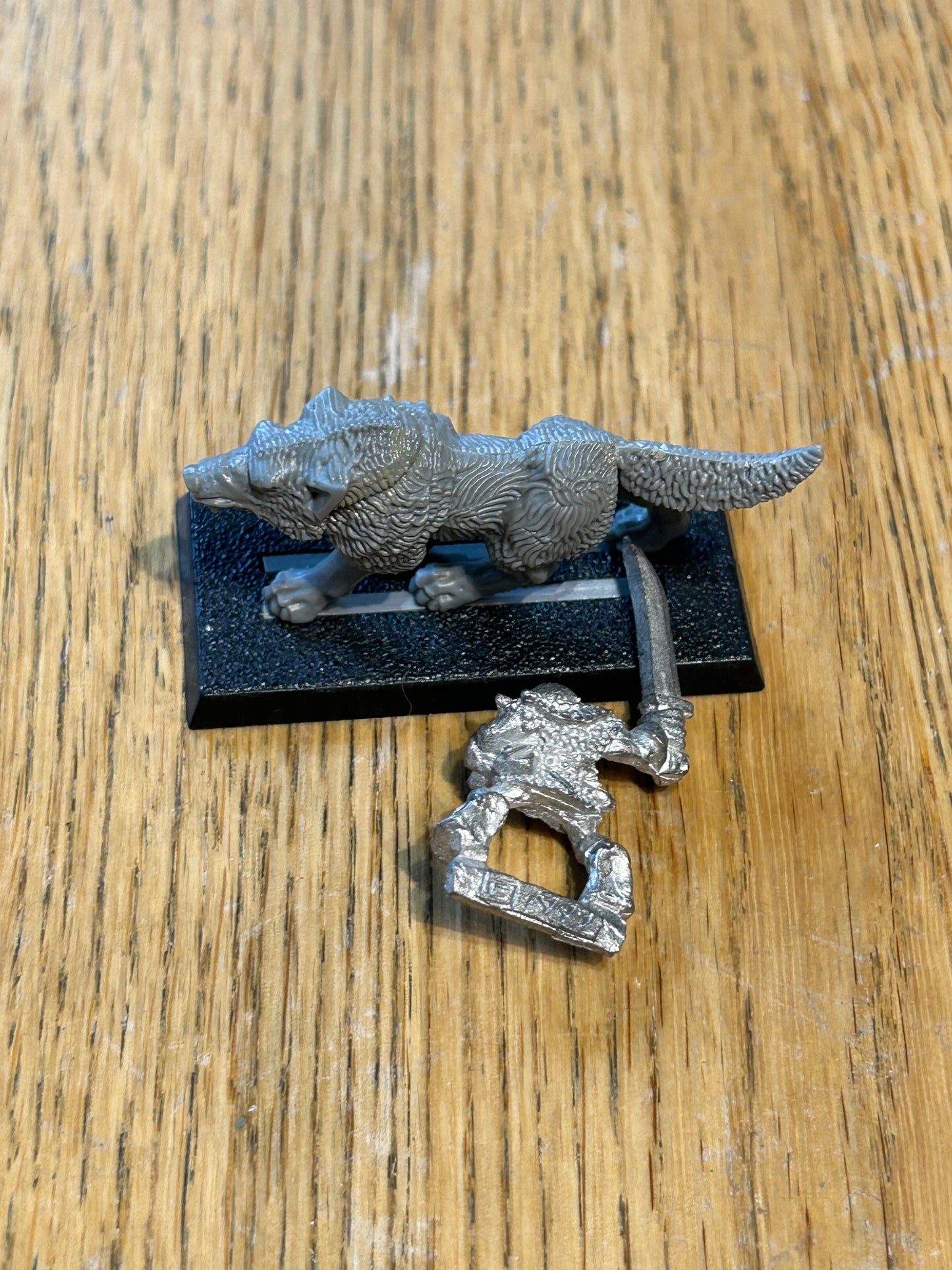 Warhammer fantasy marauder miniatures goblin wolf rider with sword