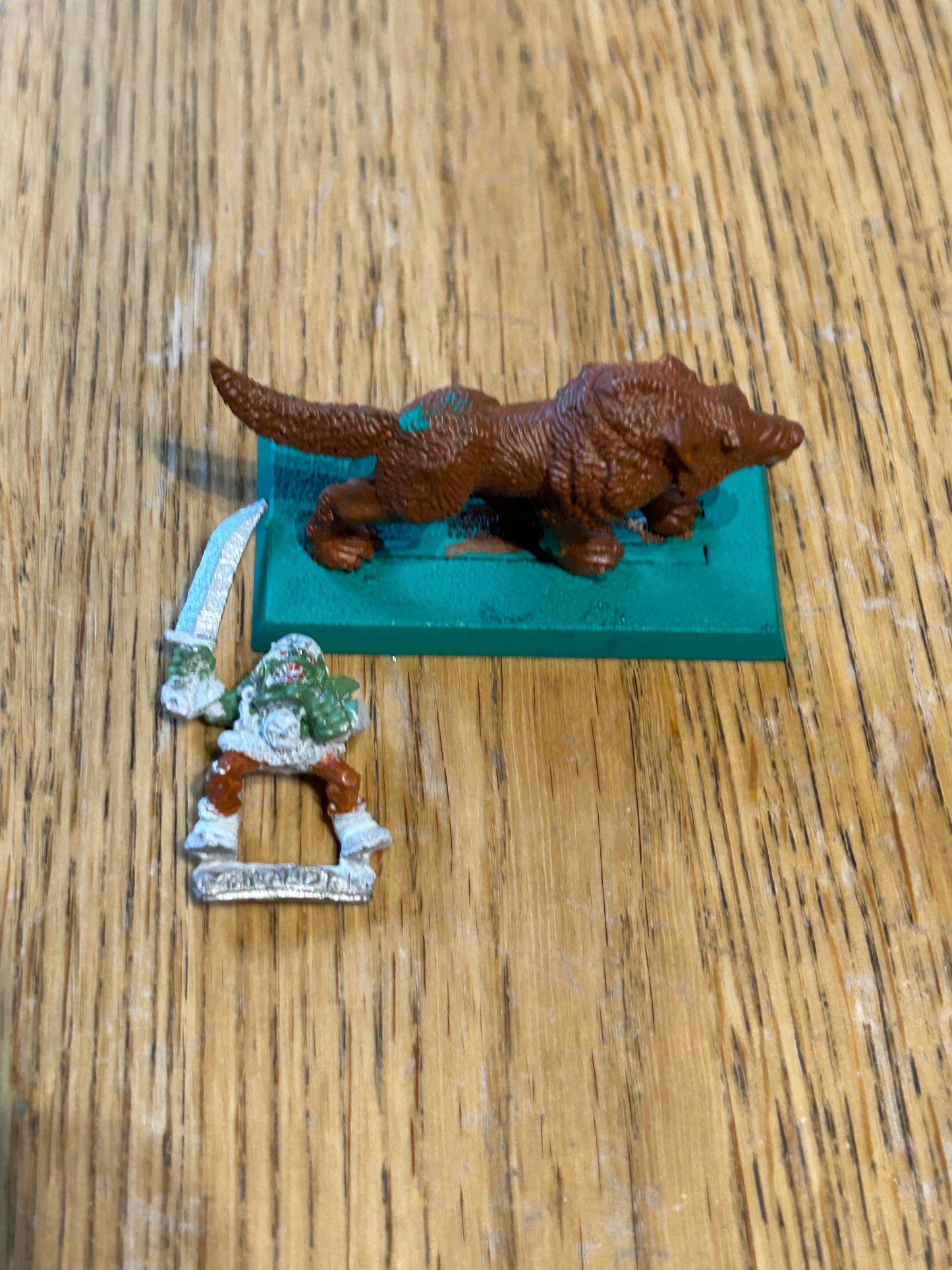 Warhammer fantasy marauder miniatures goblin wolf rider with sword